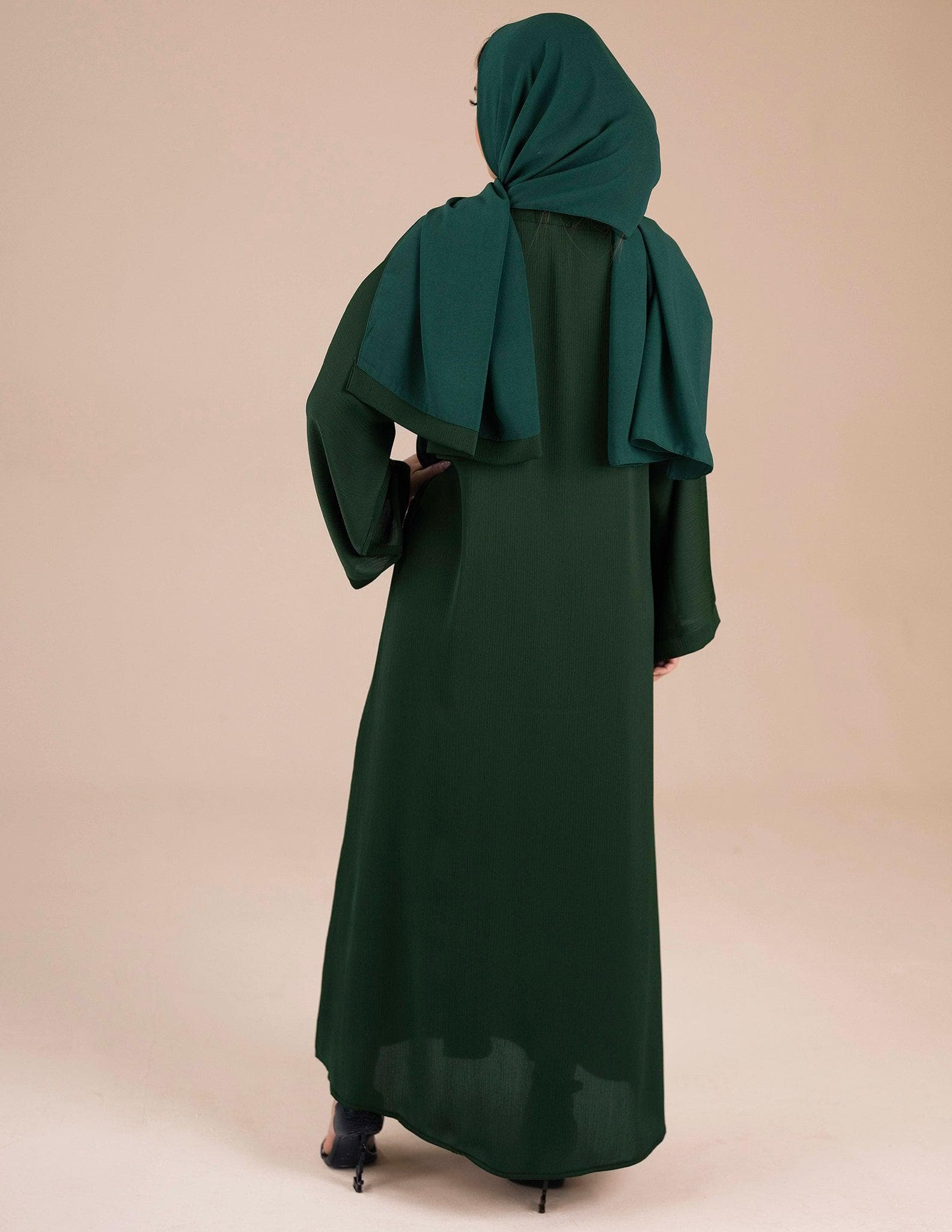 Essential Closed Emerald Green Abaya - image 3