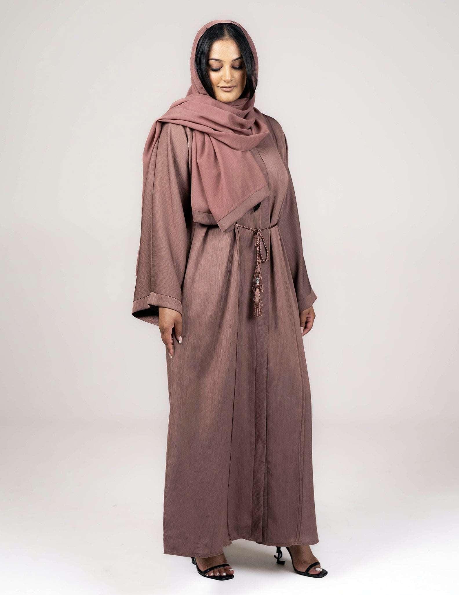 Essential Open Abaya - Rose Taupe - image 4