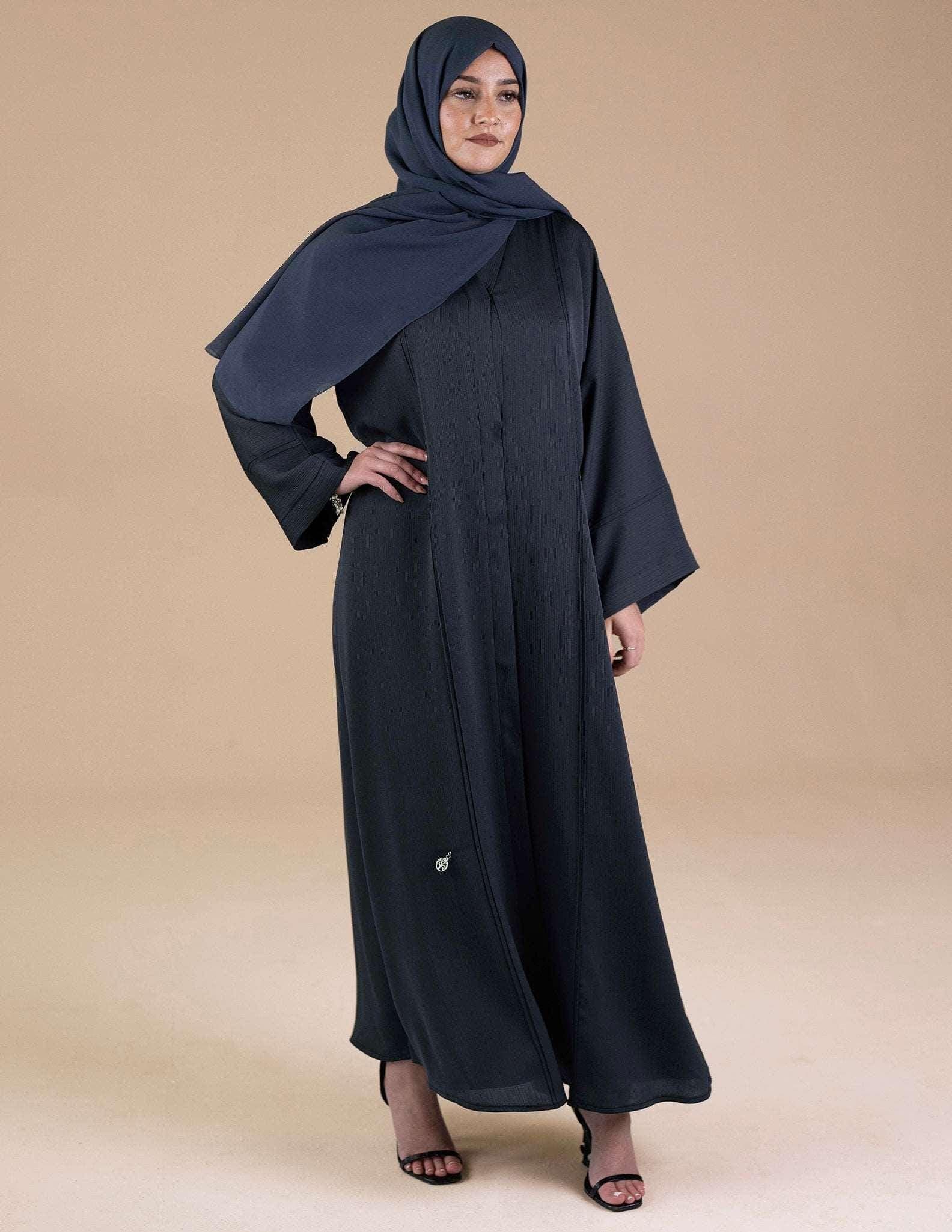 Essential Open Abaya - Imaan Grey - image 5