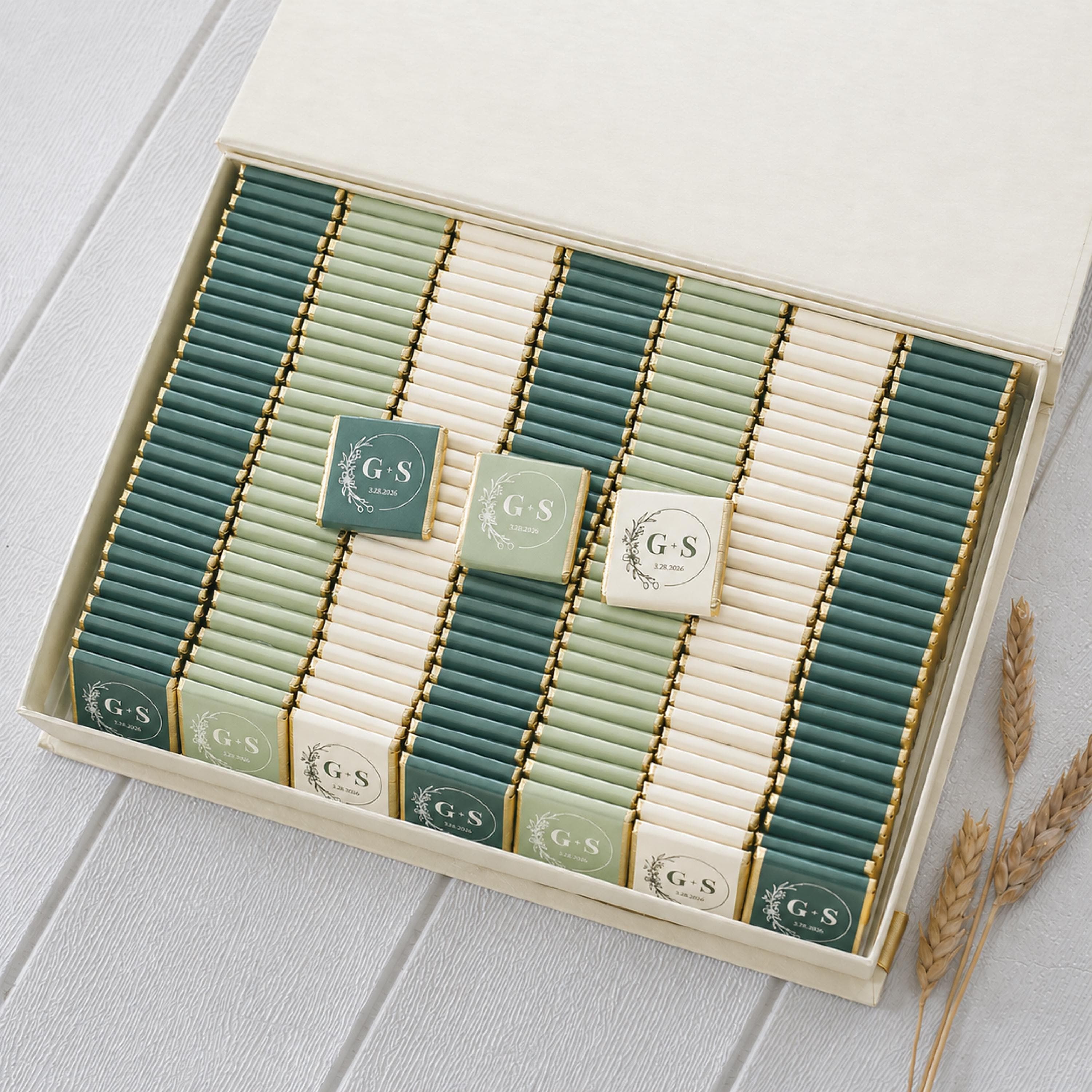 50 Pcs Wedding Chocolate Gifts, Wedding Chocolate Favors, Customized Chocolate, Favors For Guests, Wedding Favors, Engagement Chocolate