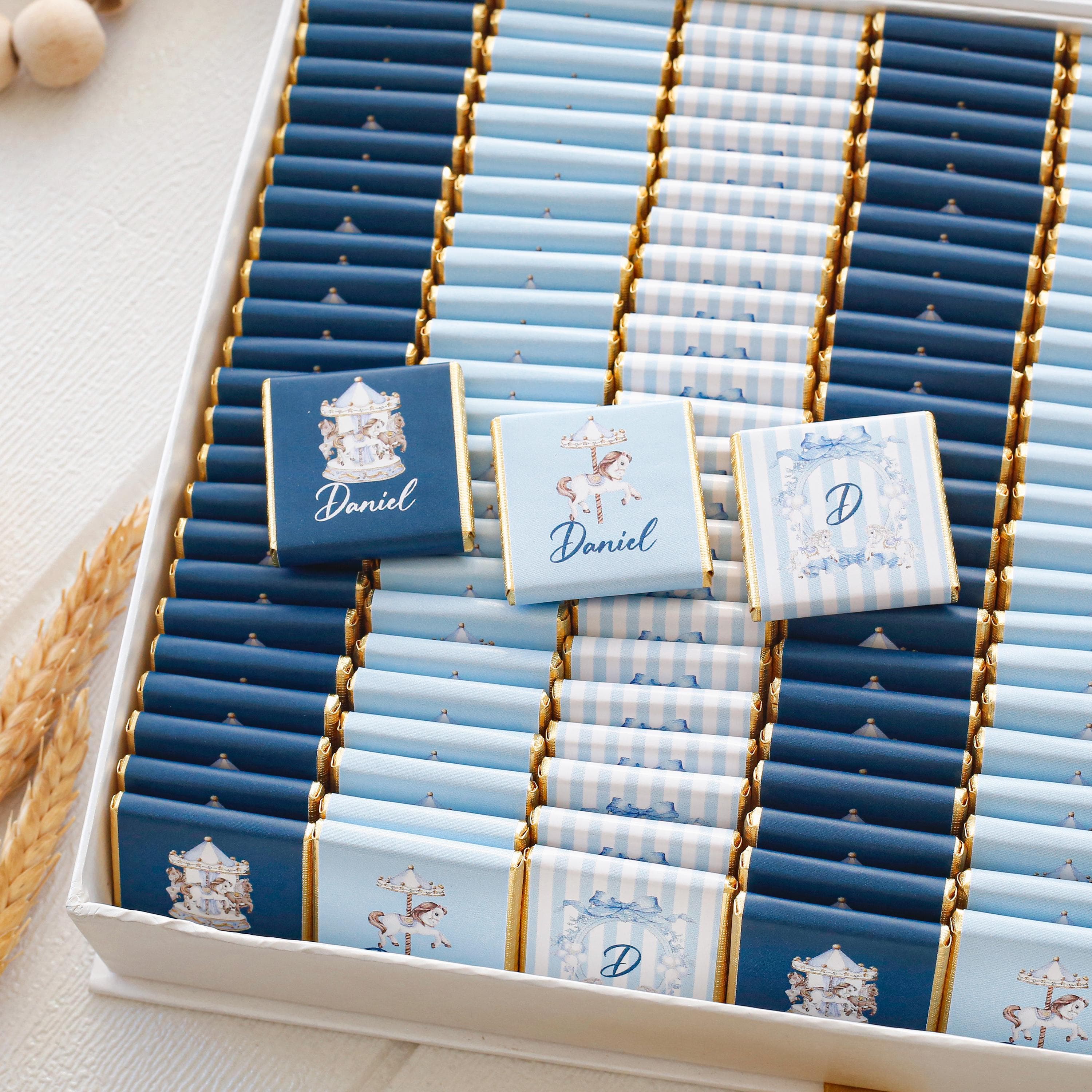 50 Pcs Personalized Baby Shower Chocolates - 1st Birthday , Newborn Baby Chocolate, Baby Party Favors, Welcome Baby Personalized Chocolates - image 4