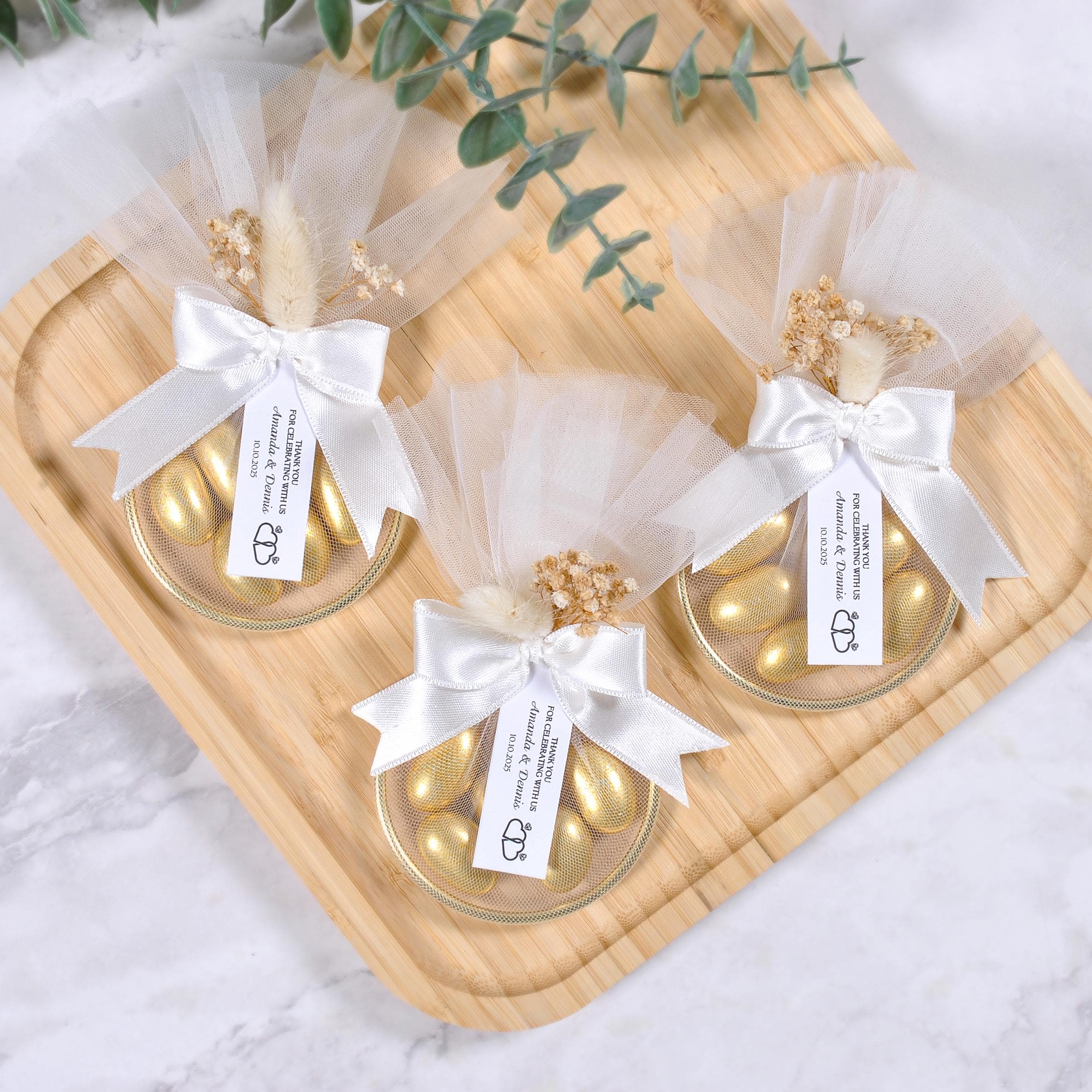 Personalized Wedding Almond Candy Favors: Chocolate Covered - image 5