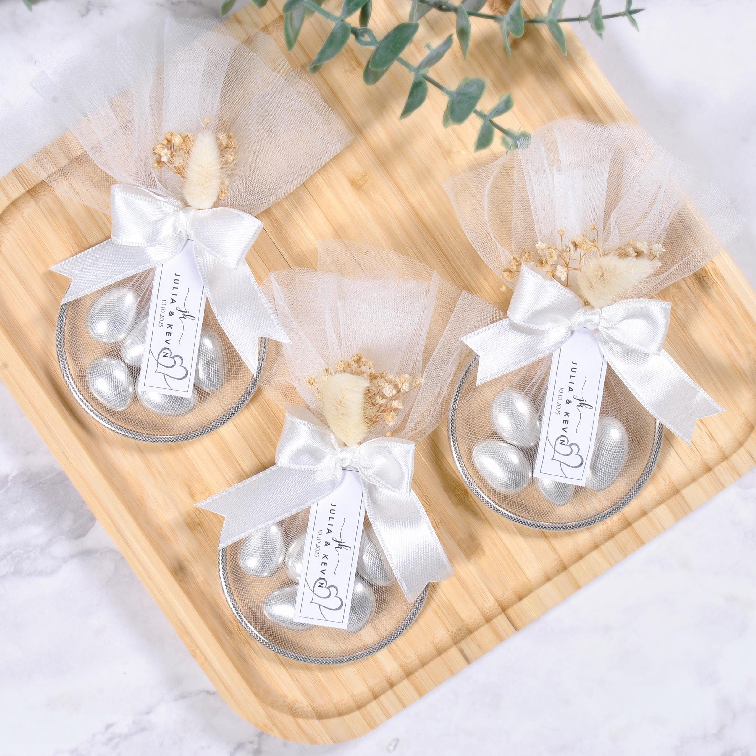 Personalized Wedding Almond Candy Favors: Chocolate Covered - image 4