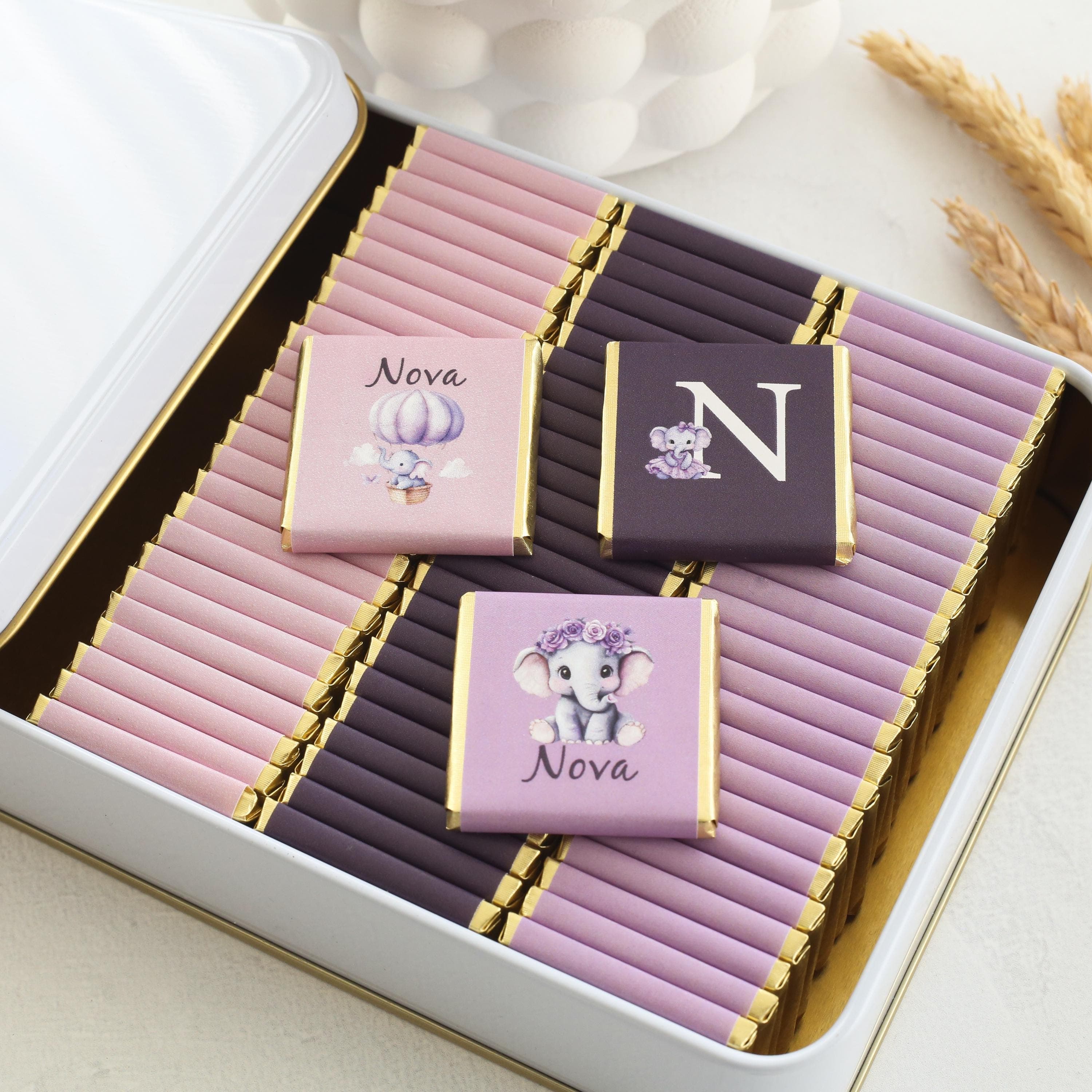 Baby Shower Chocolate Favors, Baby Shower Chocolate Favors for Guests, Personalised Chocolate Favors, Party Favors, Baby Shower Chocolate - image 5