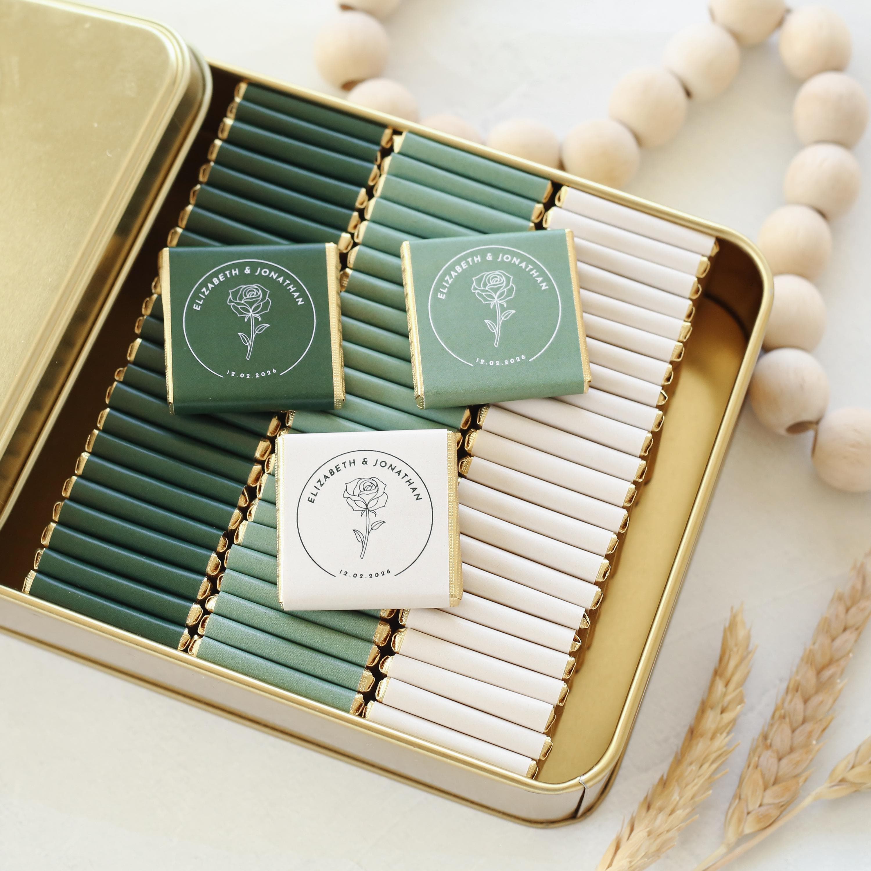 50 Luxury Chocolate Wedding Favors, Customized Chocolate, Wedding Favors, Engagement Chocolate, Wedding Chocolate Favors, Favors For Guests - image 5