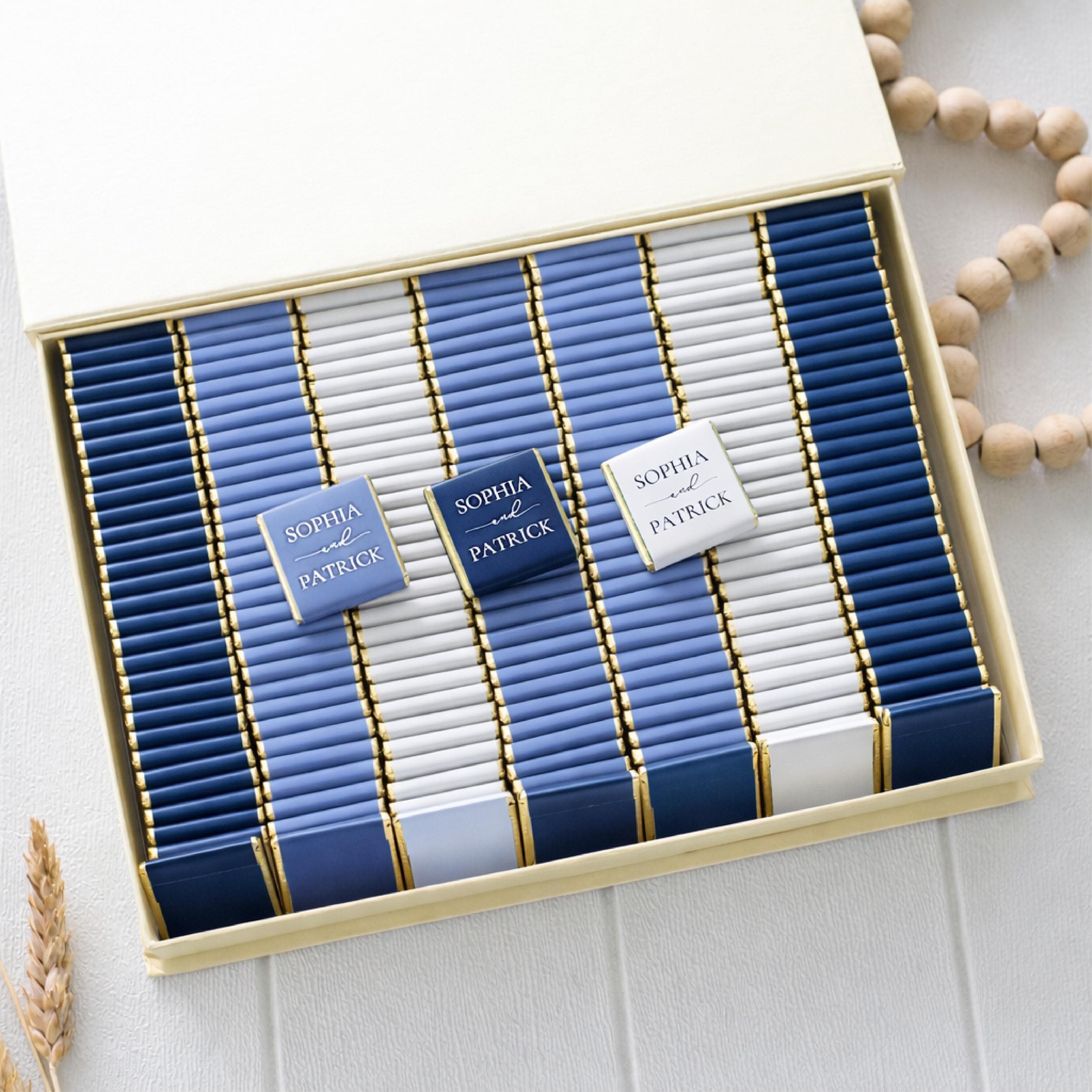 50 Luxury Chocolate Wedding Favors, Customized Chocolate, Wedding Favors, Wedding Chocolate Favors, Favors For Guests, Engagement Chocolate - image 3