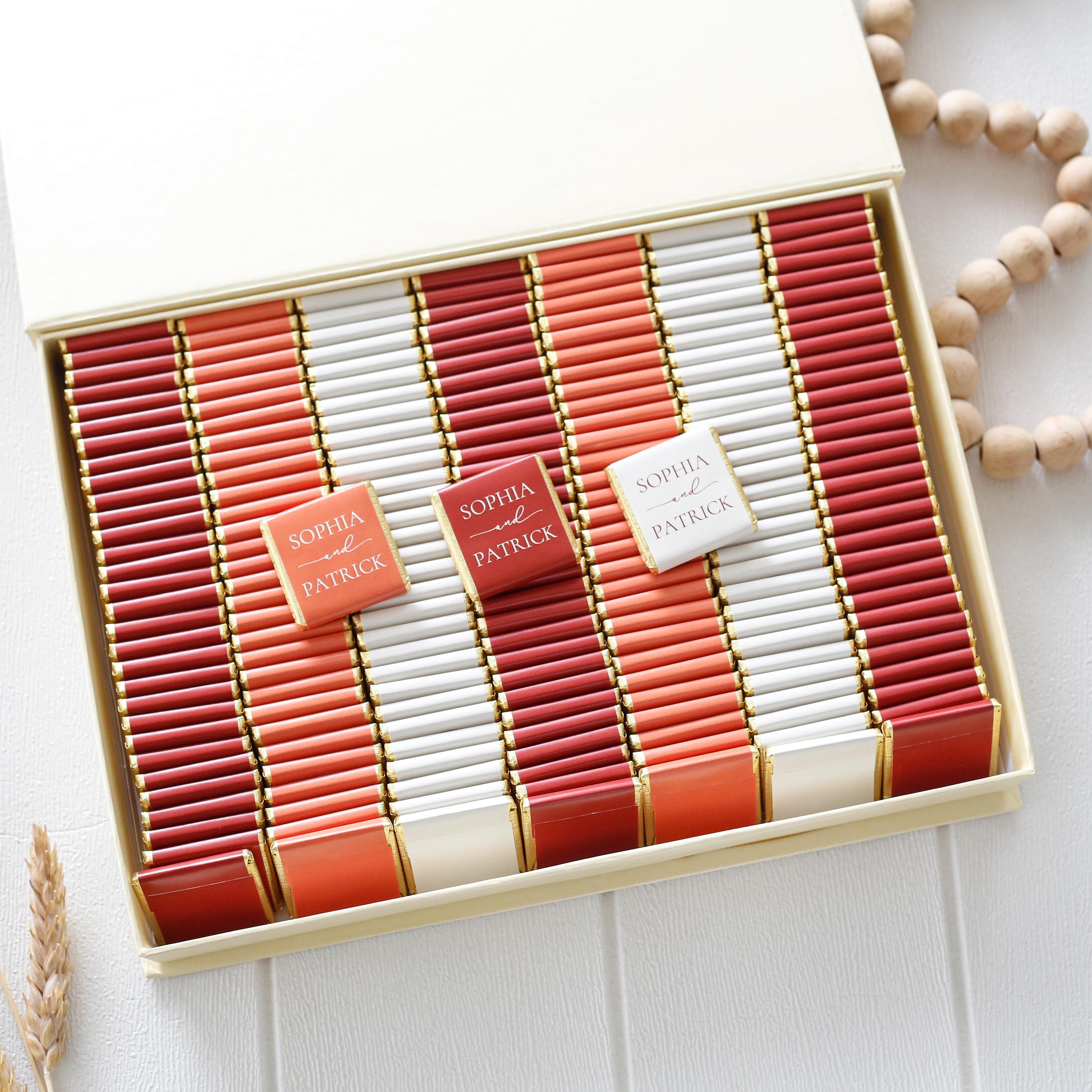 50 Luxury Chocolate Wedding Favors, Customized Chocolate, Wedding Favors, Wedding Chocolate Favors, Favors For Guests, Engagement Chocolate - image 5