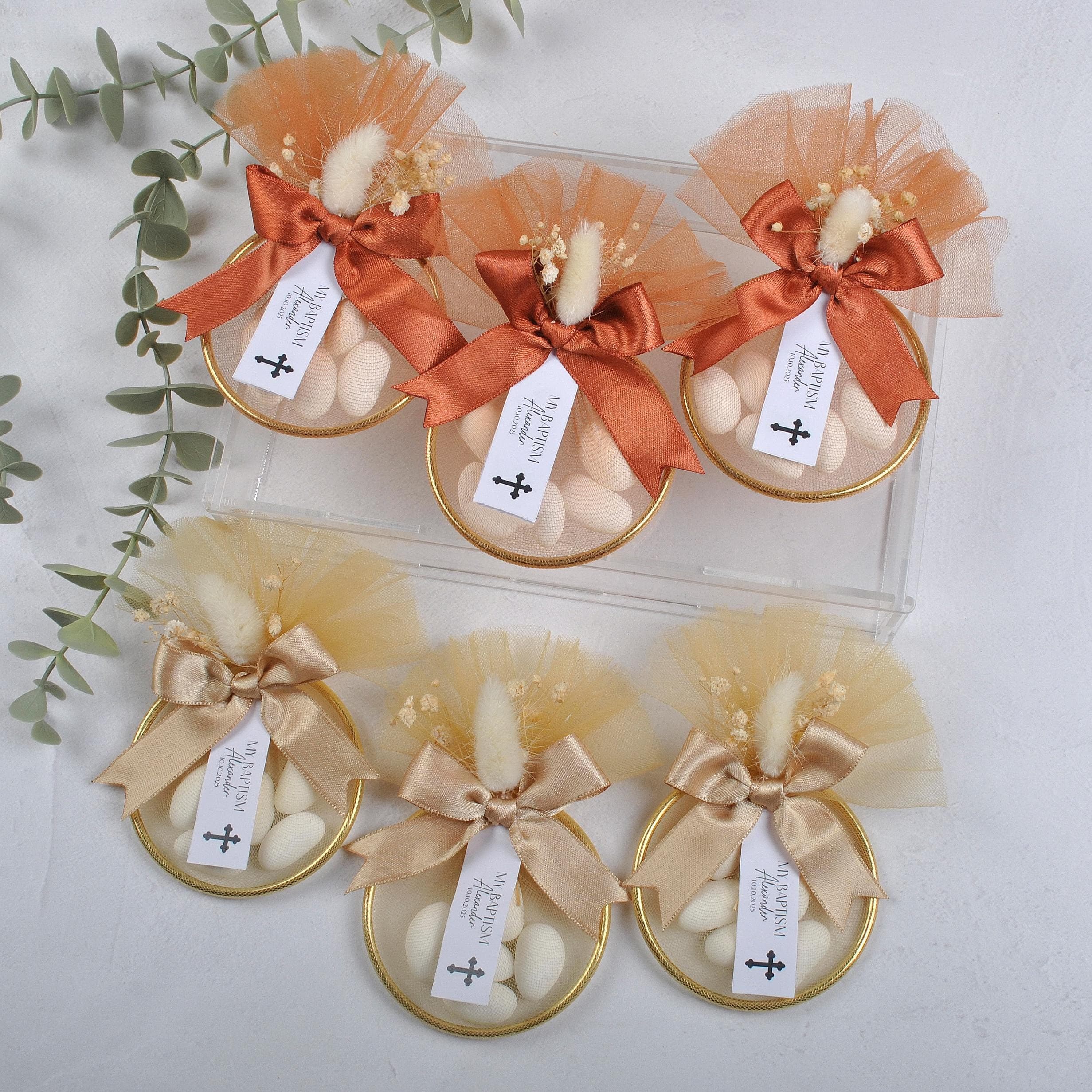 Personalized Almond Candy Baptism Favors: Christening Gift