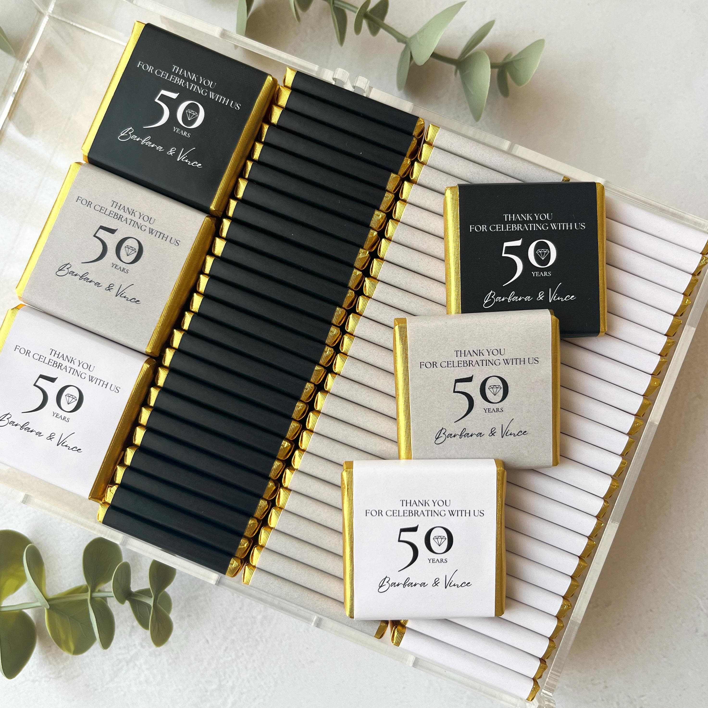 30th, 40th, 50th, 80th, 70th, 90th, 100th Birthday Party Favor, Adult Party Favors, Anniversary Chocolates, Luxury Chocolates Favors