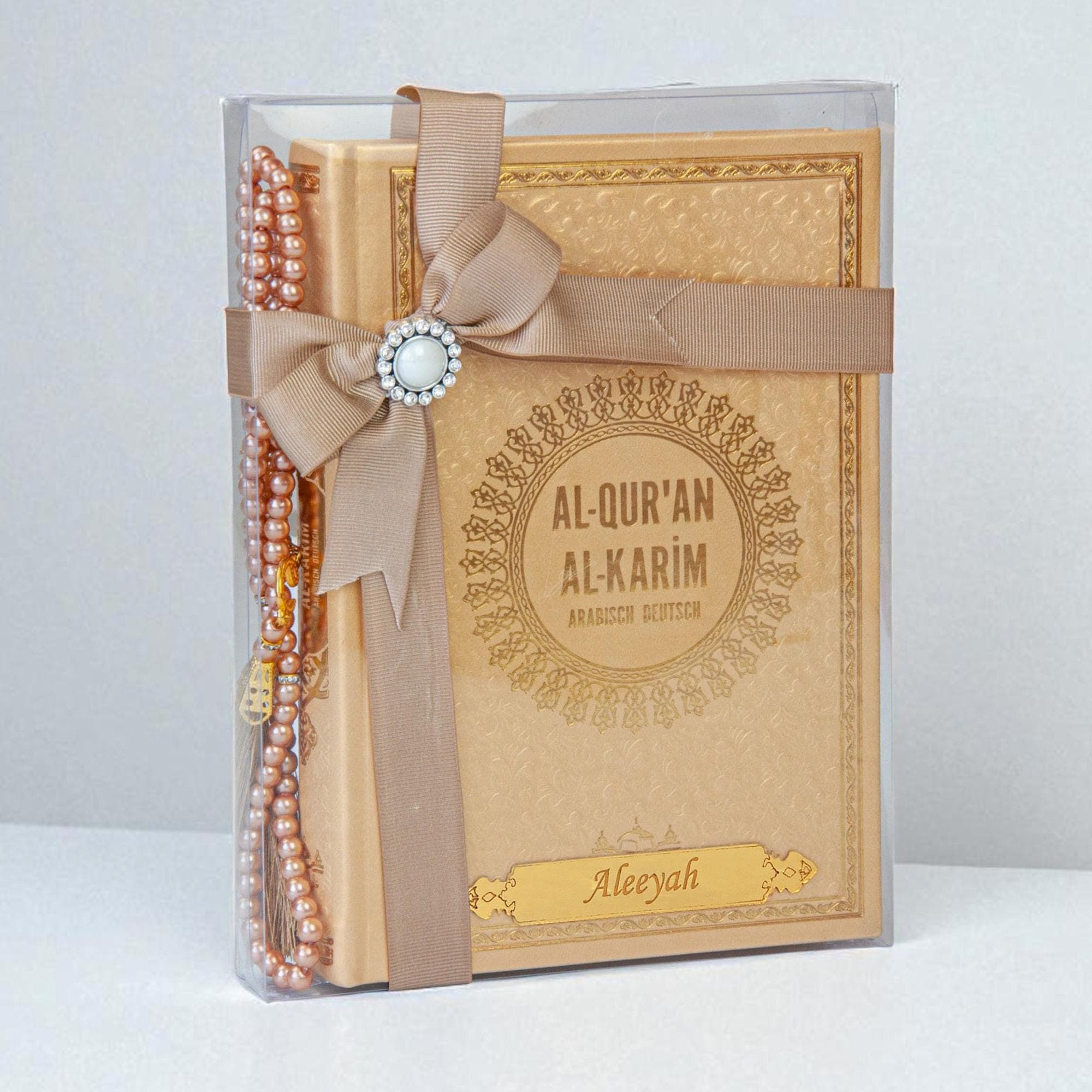 Arabisch Deutsch Quran Der Heilige Koran mit deutscher Übersetzung (German Translation) – Hardcover Gift Set with Tasbih Islamic Gift - image 3