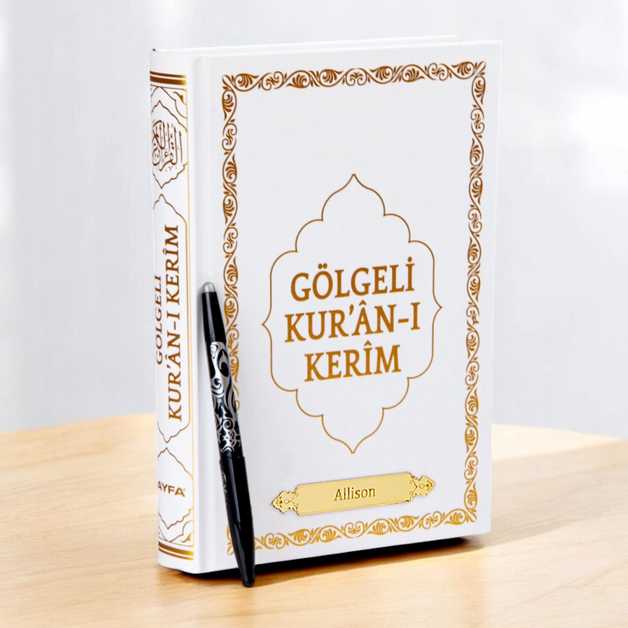 Personalized Shadowed Quran Text Mushaf with Custom Prayer Mat and Erasable Pen: Tracing Workbook - image 4