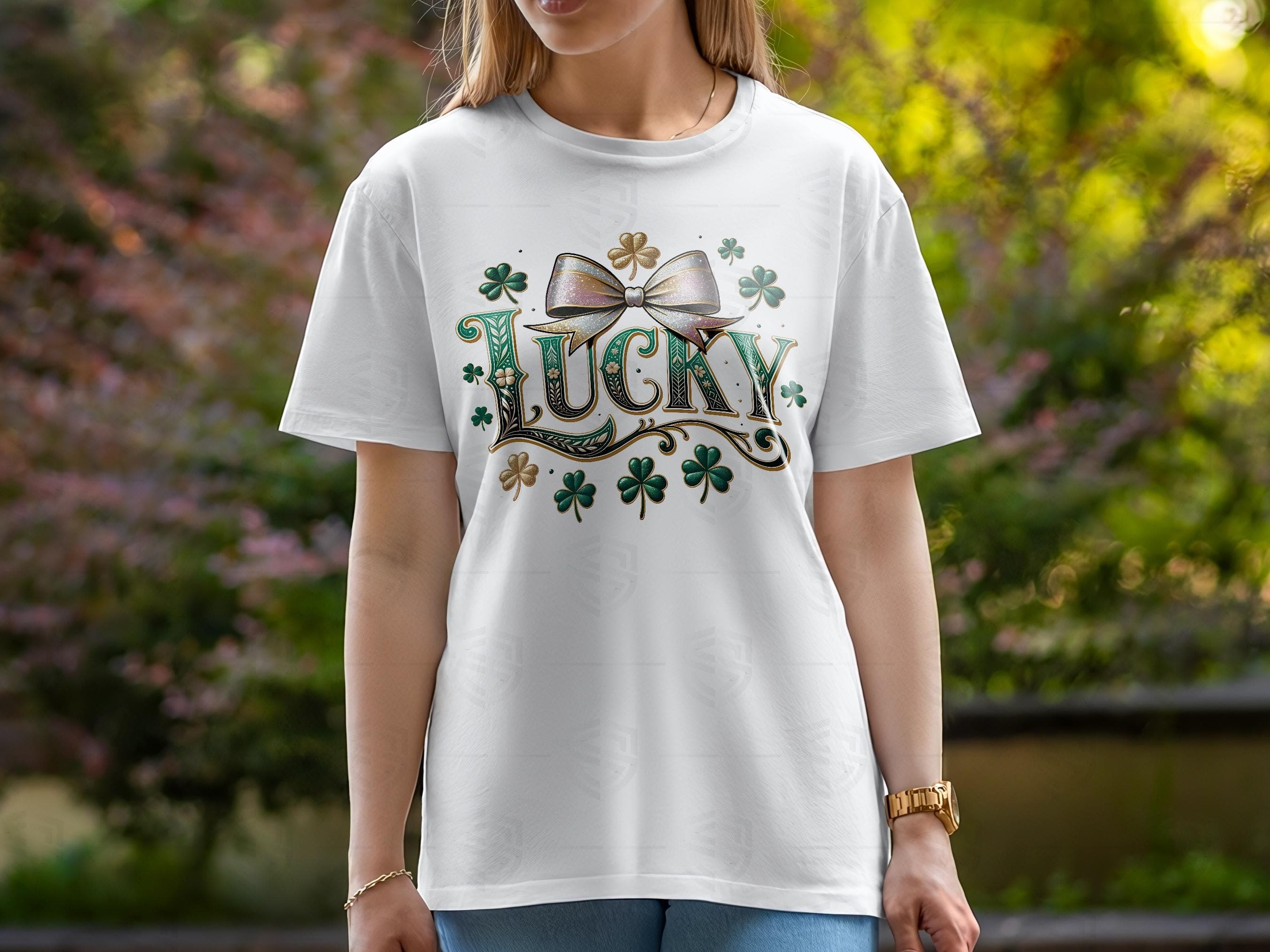 St Patrick’s Day PNG Bundle, Lucky Shamrock Gnome Irish Sublimation T-Shirt Designs - image 5