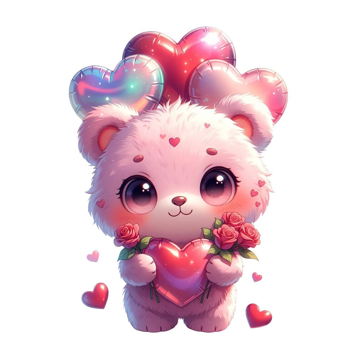 Valentine Cartoon Mascot Clipart | Kids Printable PNG Bundle | Digital Download, Commercial Use - image 3