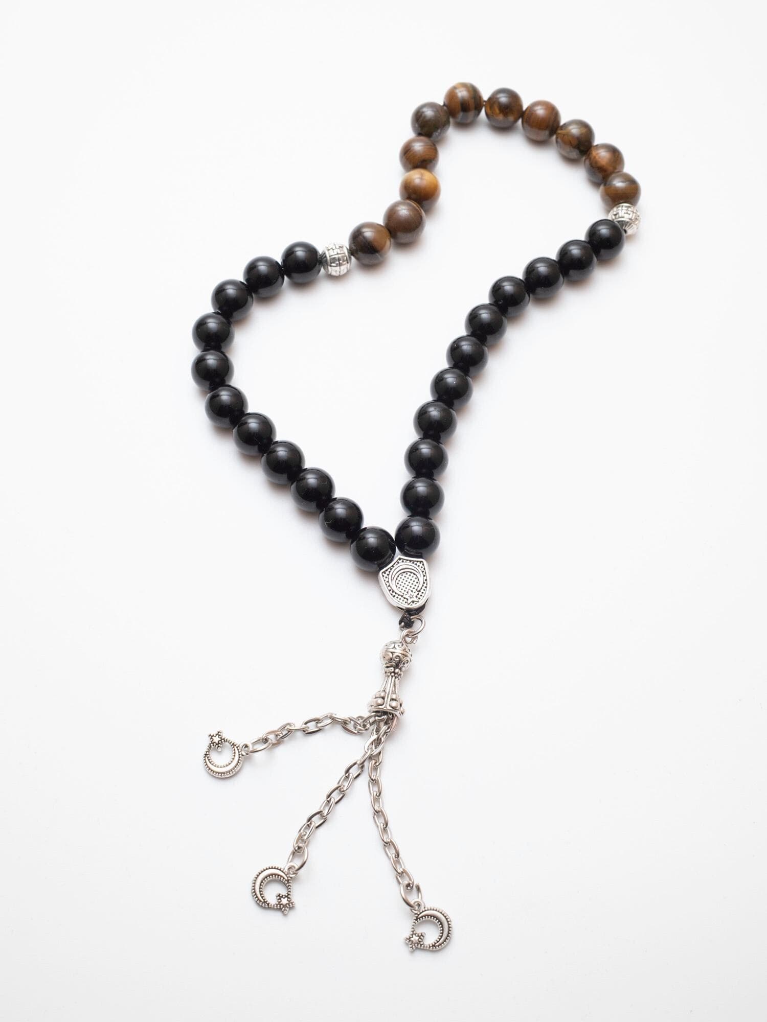 Tiger Eye Tasbih – 33 Beads | Natural Stone Dhikr Prayer Beads - image 3