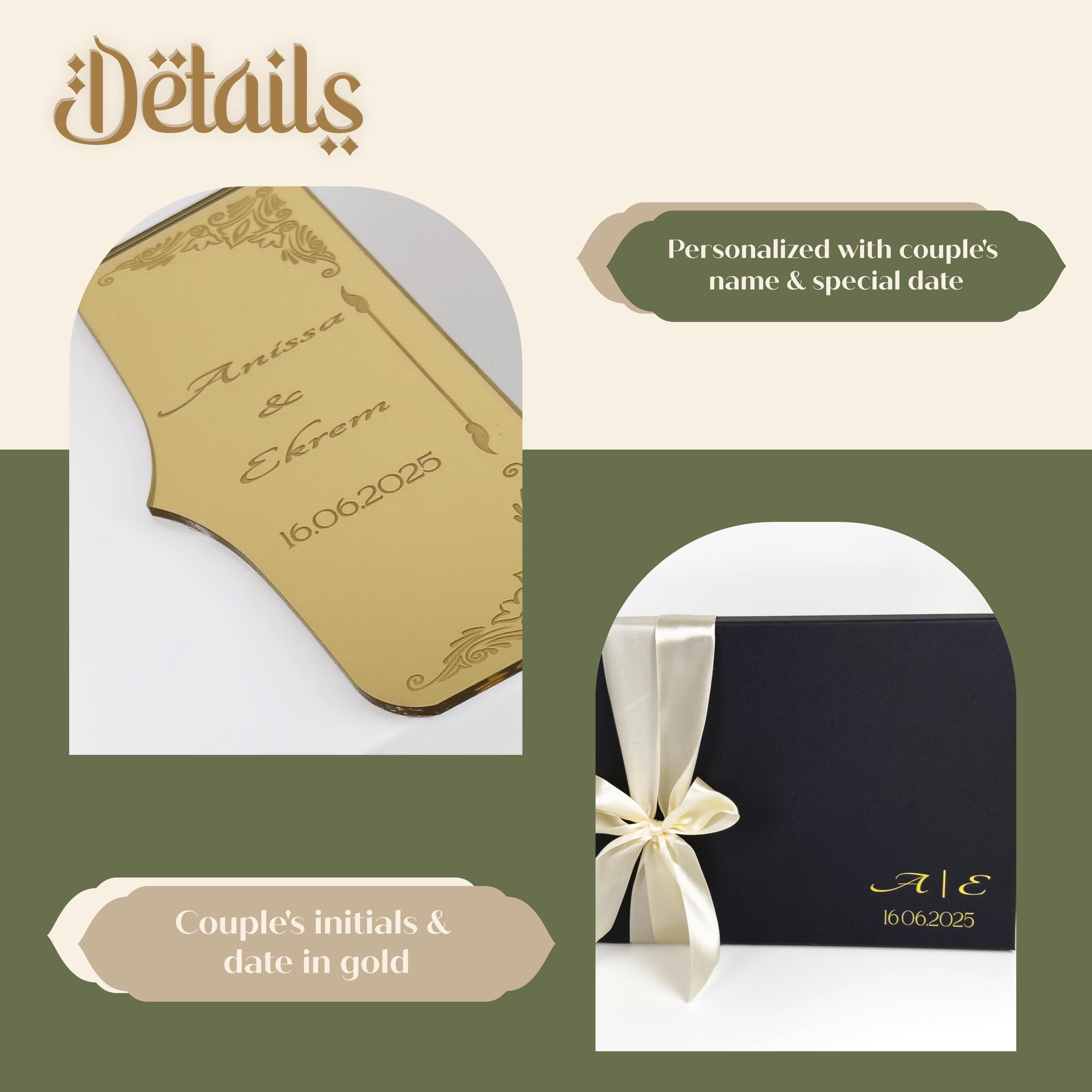 Islamic Wedding Gift Set,Nikkah Gift - Personalized Quran Holder with gifting box and Qur'an - image 4