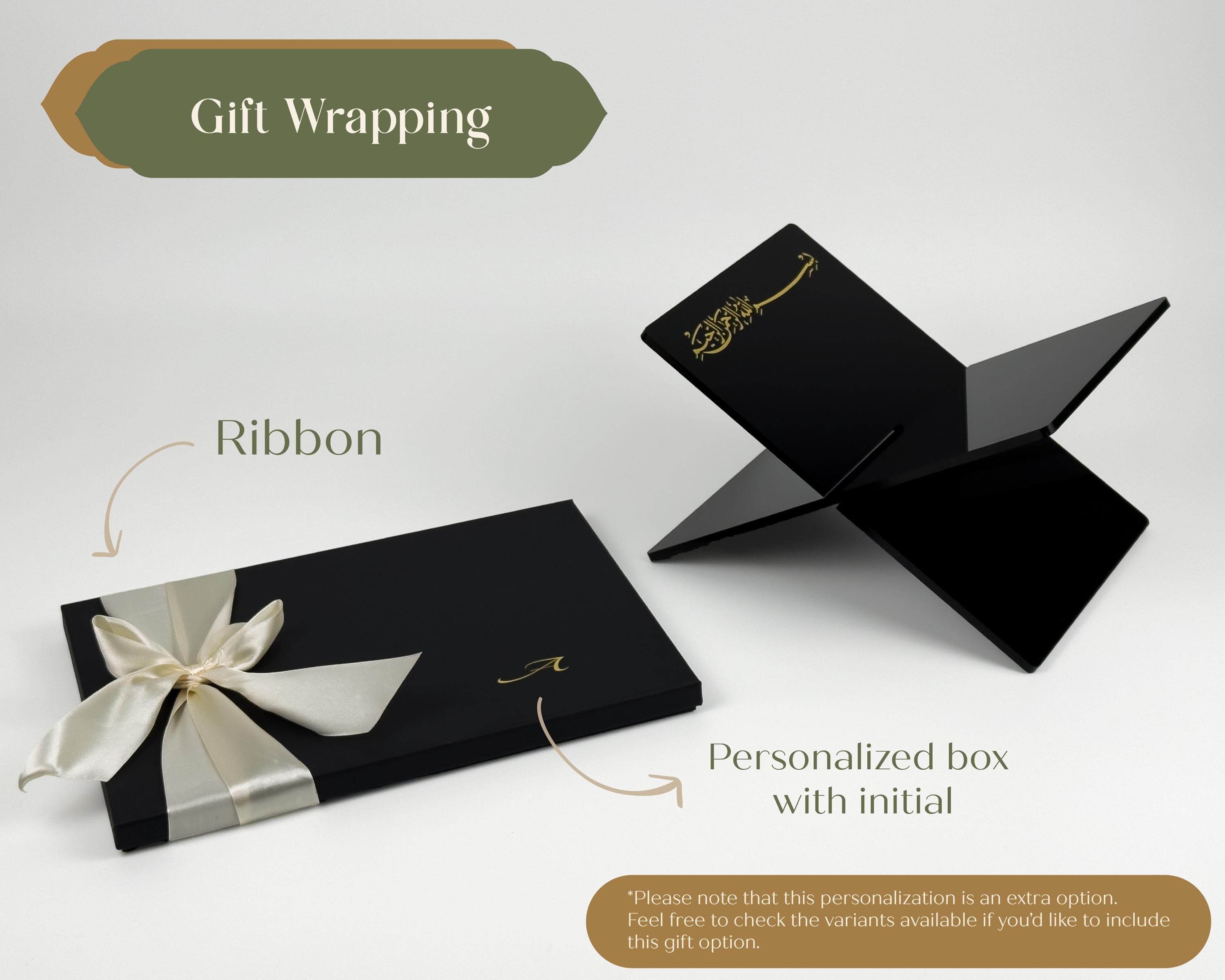 Black Quran Holder Elegant way to protect and Read the Holy Quran | Islamic Gift, Ramadan - image 3