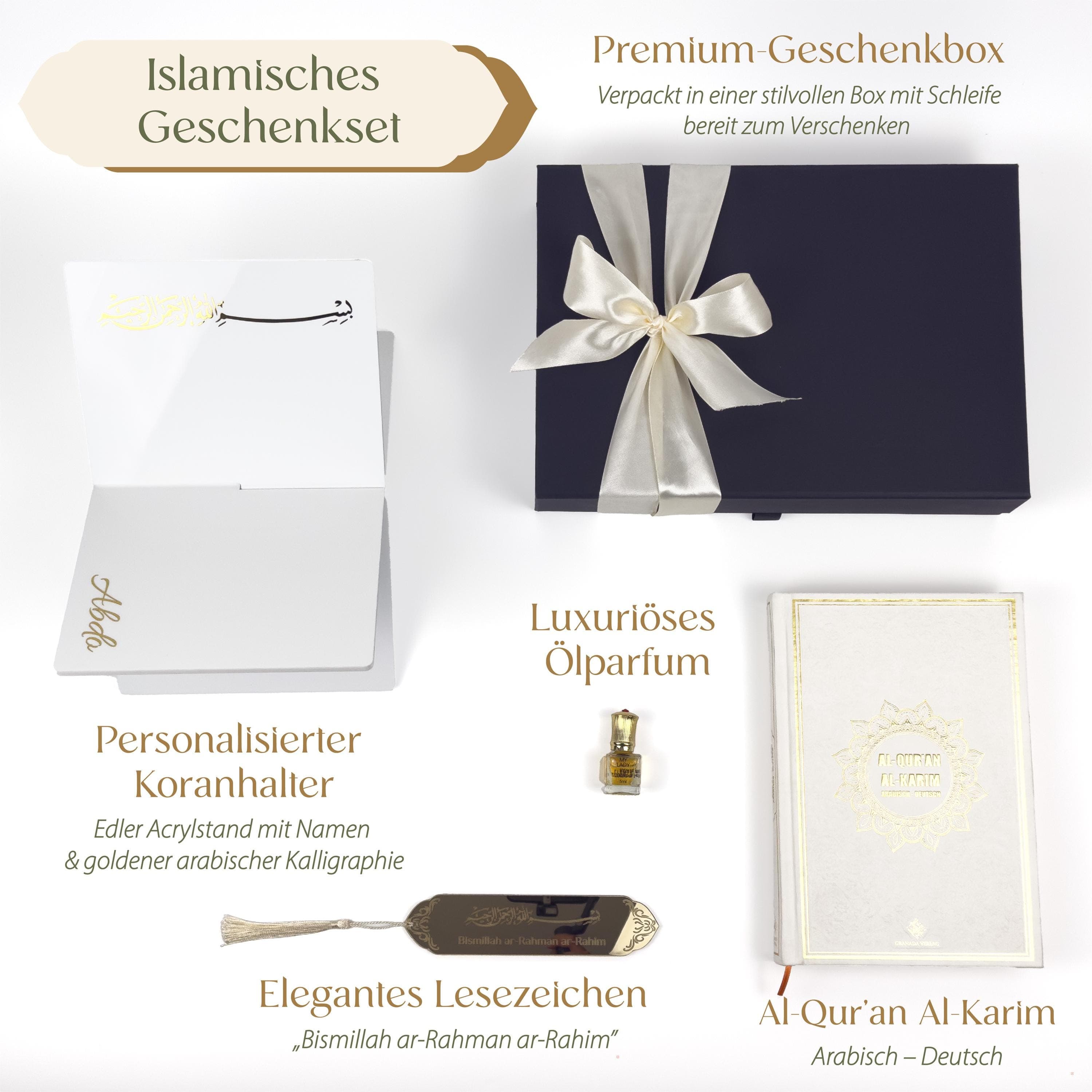 Casablanca Geschenkset – Quran Arabisch-Deutsch – Perfekt für Ramadan, Eid, Nikah & Hochzeit - image 3