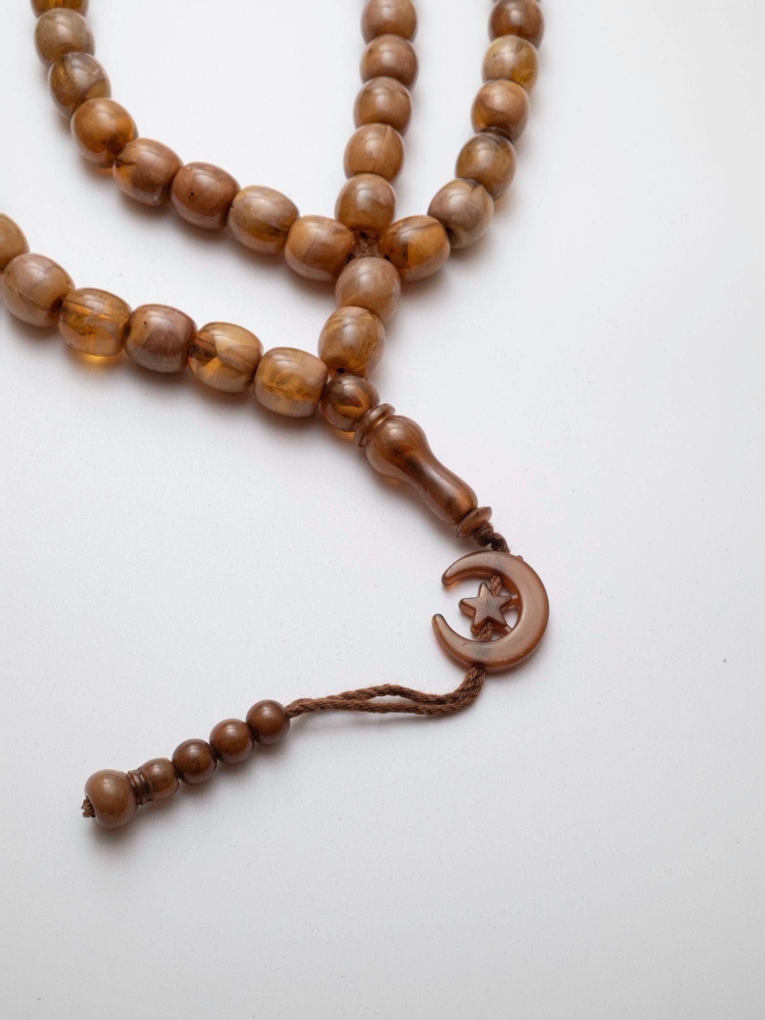 Ring Kahrman Tasbih – 33 Bead Islamic Prayer Beads with Crescent Star - image 4