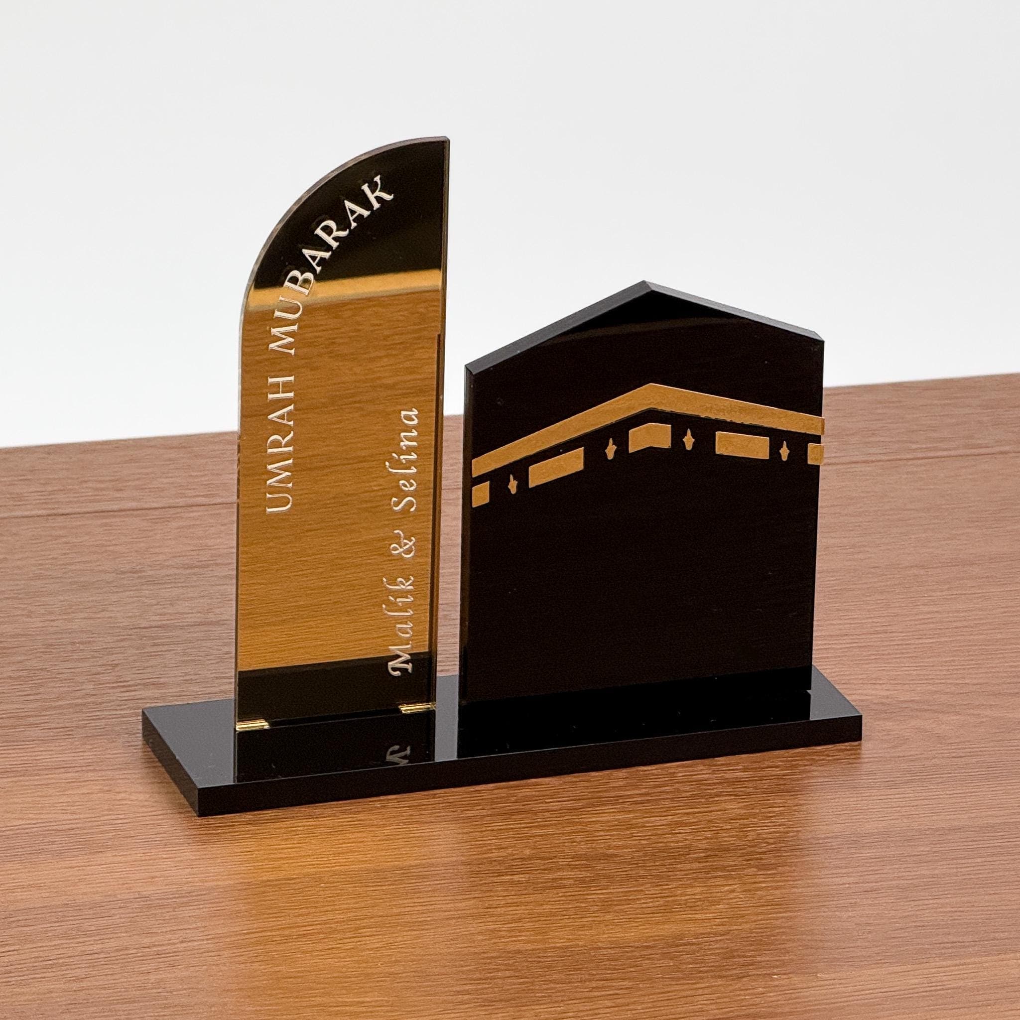Personalized Umrah Mubarak Gift | Custom Acrylic Kaaba Decor | Mecca Pilgrimage Souvenir with Name | Islamic Home Decor | Hajj & Umrah - image 3
