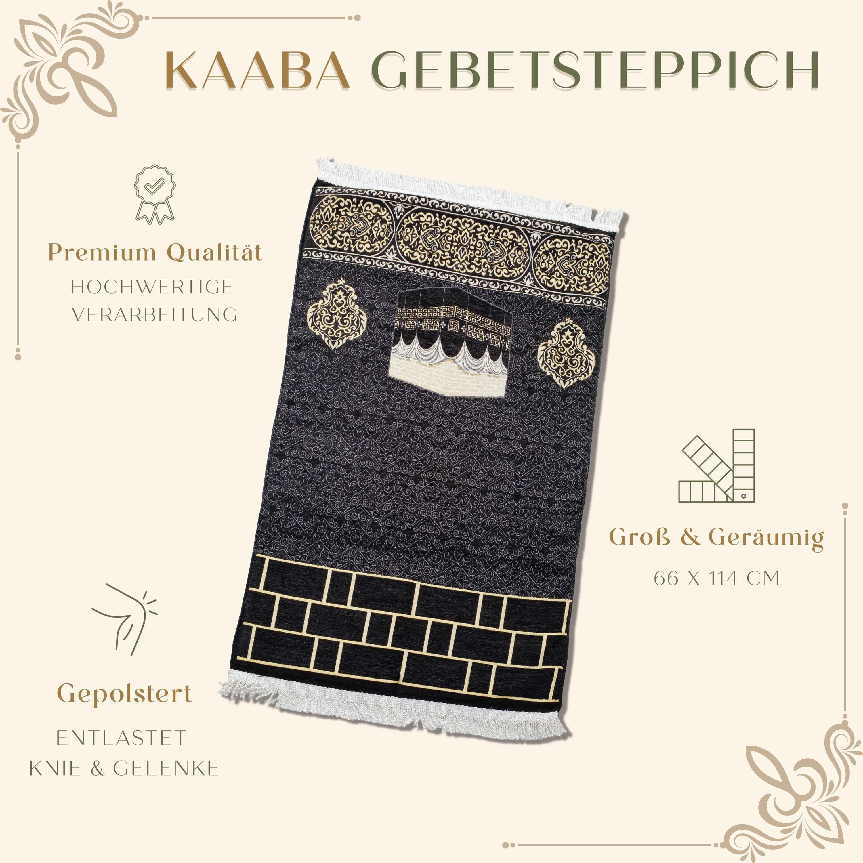 Soft Padded Prayer Mat in Velvet | Extra Comfort for Seniors & Sensitive Knees | Ramadan Gift - image 5