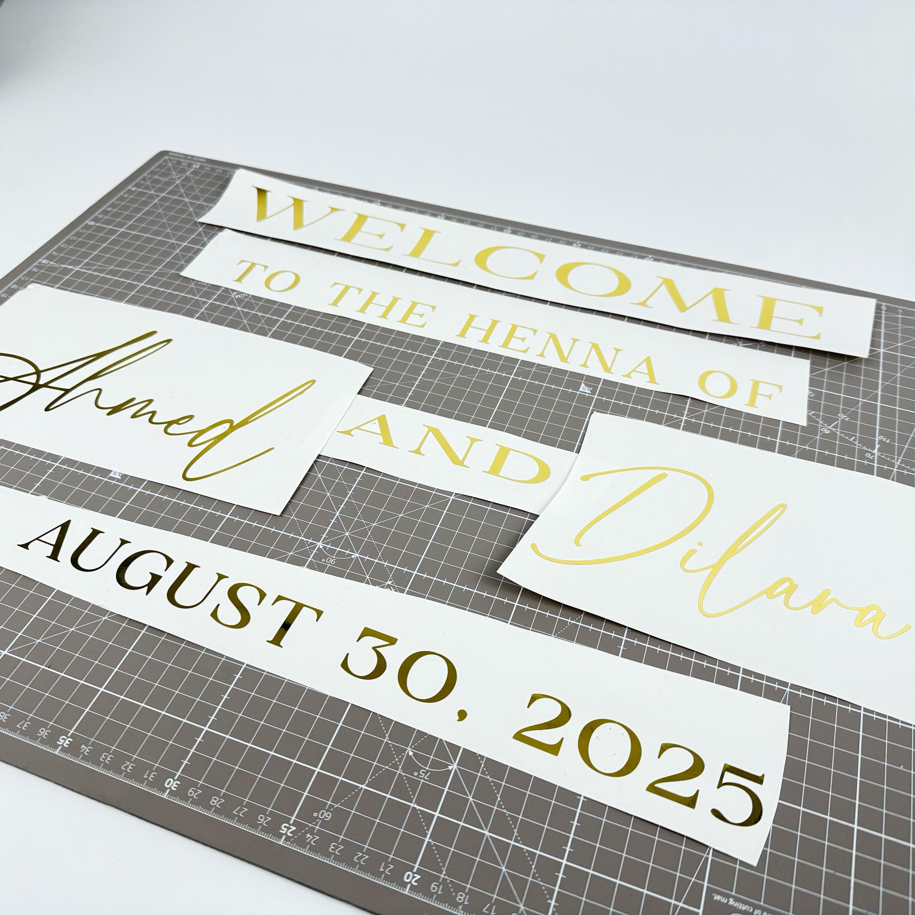 Henna Night Stickers for Mirror, Acrylic plaques. Sign Decal Bundles Welcome to the Henna - image 3