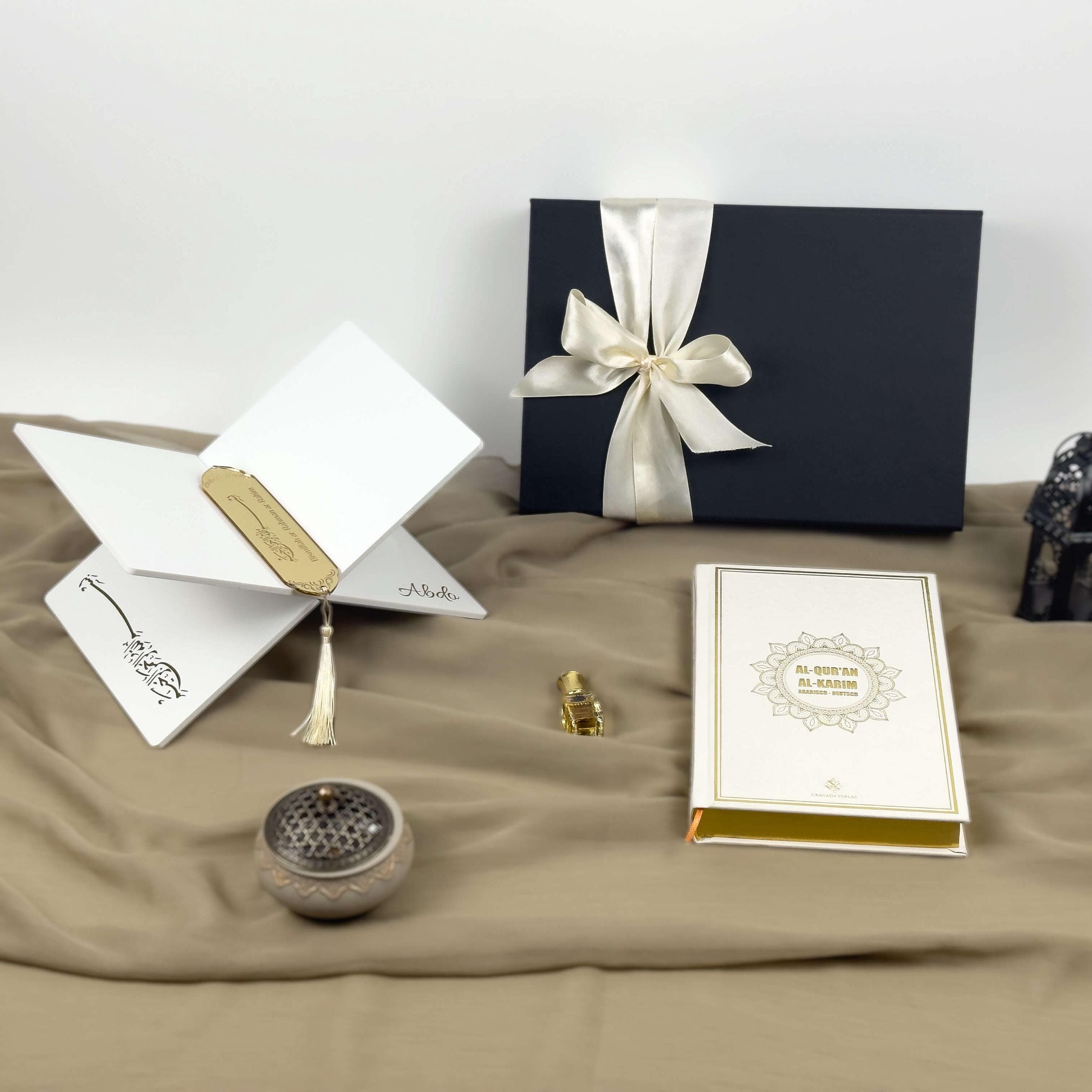 Casablanca Geschenkset – Quran Arabisch-Deutsch    – Perfekt für Ramadan, Eid, Nikah & Hochzeit