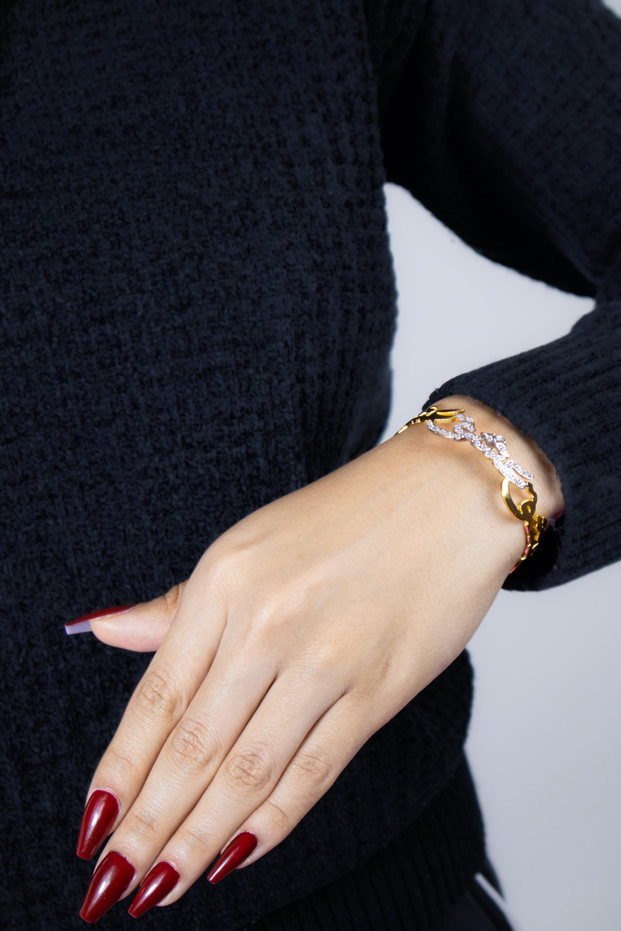 24k Gold-Plated Ishq Bracelet; Arabic Love Calligraphy; Statement Gold Bracelet; Middle Eastern; Meaningful Romantic Gift; Gifts for Her - image 5