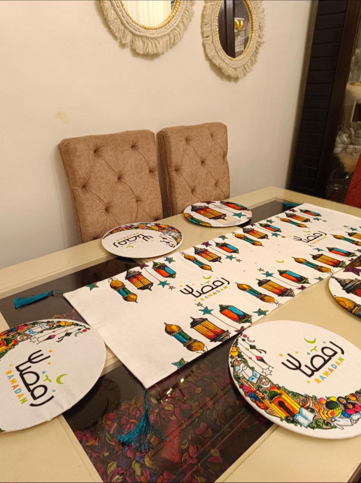 Ramadan Coaster; Table Cover; Runner; Decor; Muslim; Eid; Home, Set, Dining; Pillow; Mat - image 5