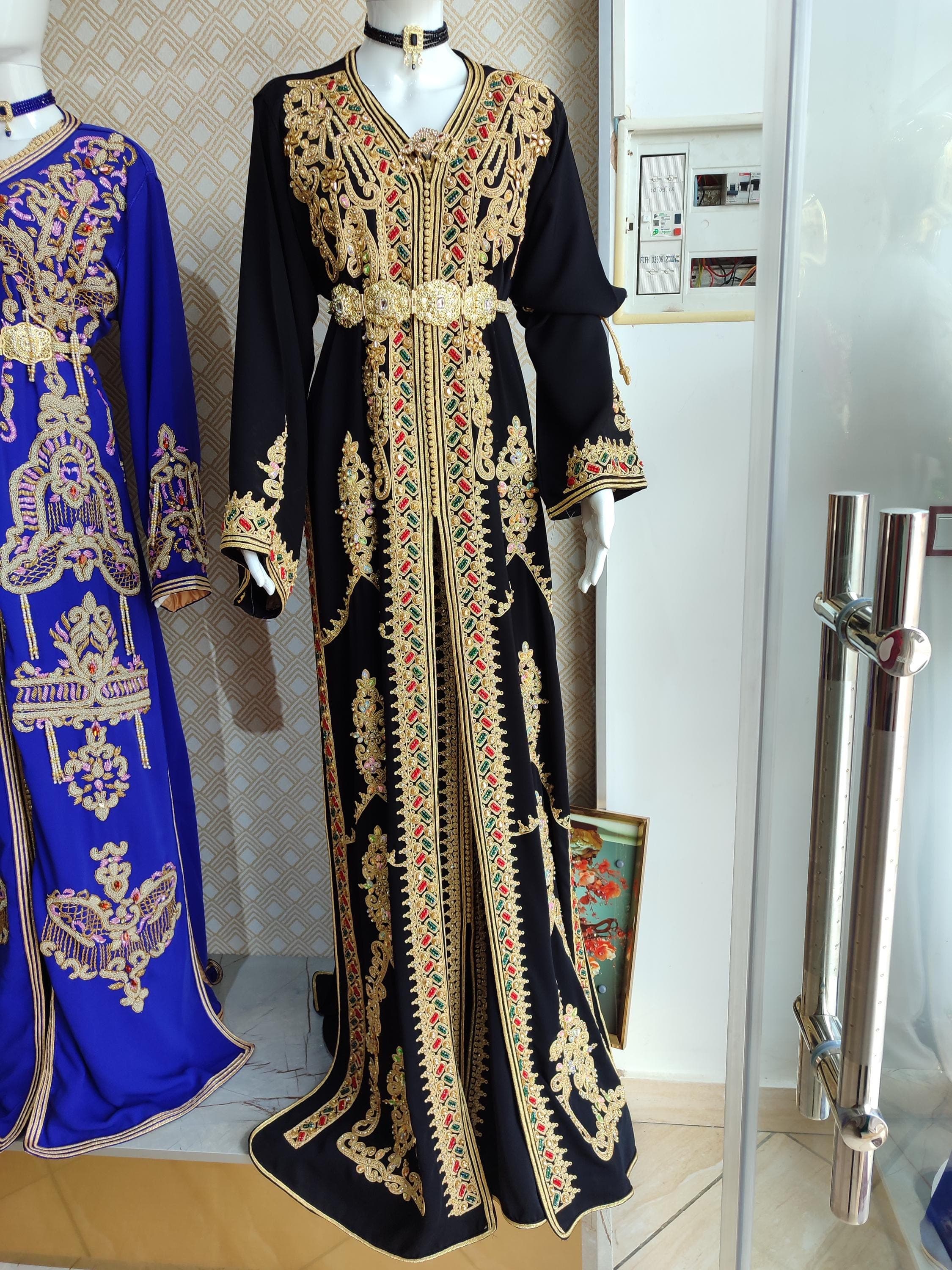 Custom Moroccan Takchita: Hand-Embroidered Wedding Caftan - image 5