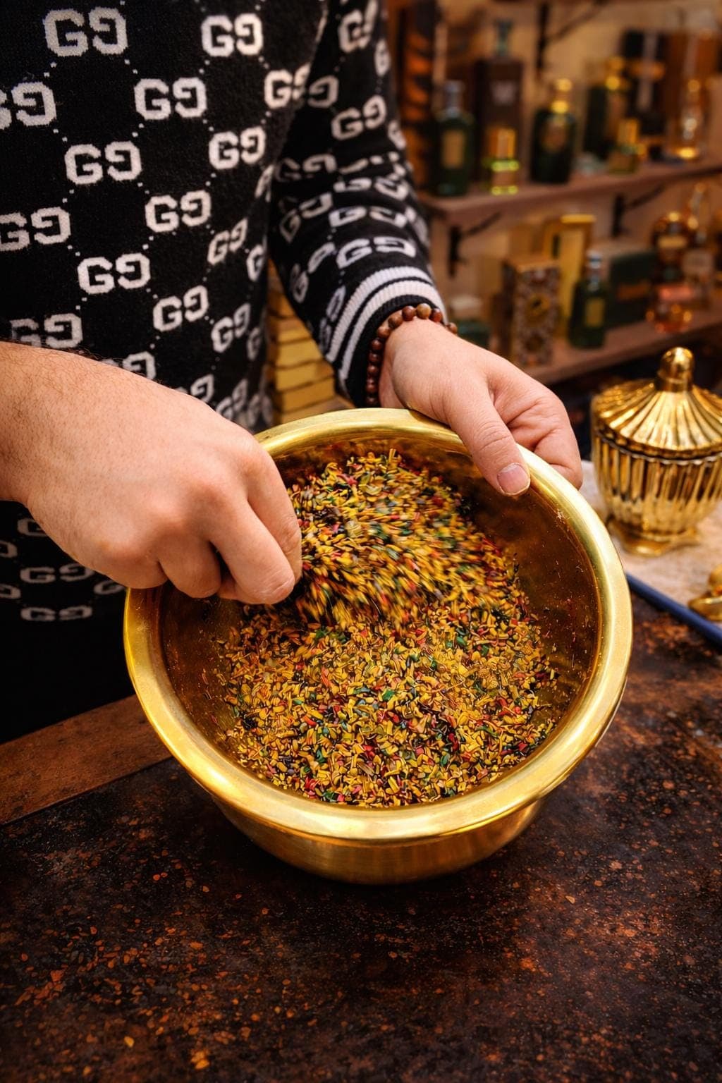 Oud Bakhoor Incense | Handmade Moroccan Serghina | Authentic Arabian Home Fragrance | Natural