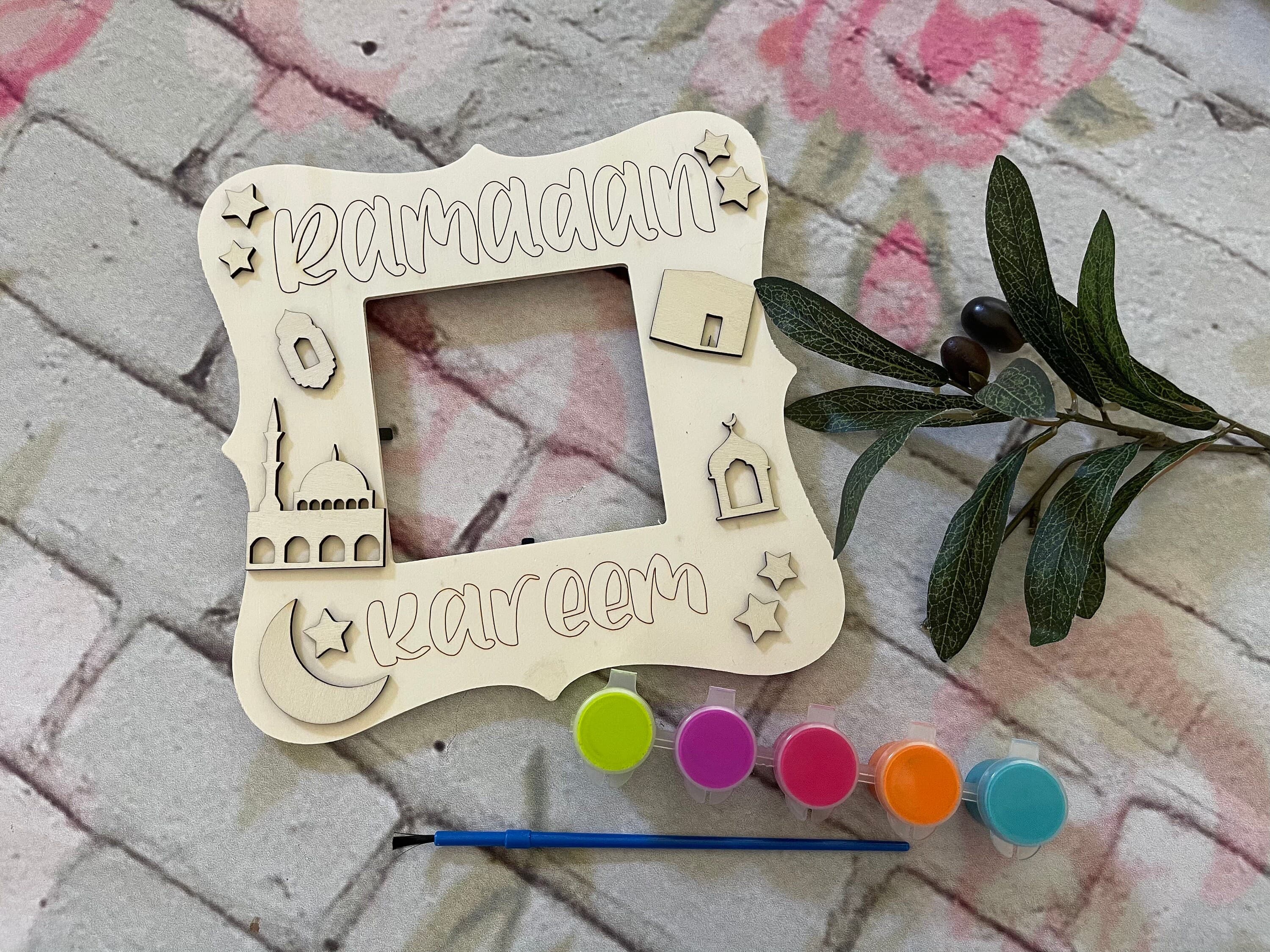 Ramadan Kareem Frame PIY kit, Ramadan DIY Kit, Eid DIY Kit