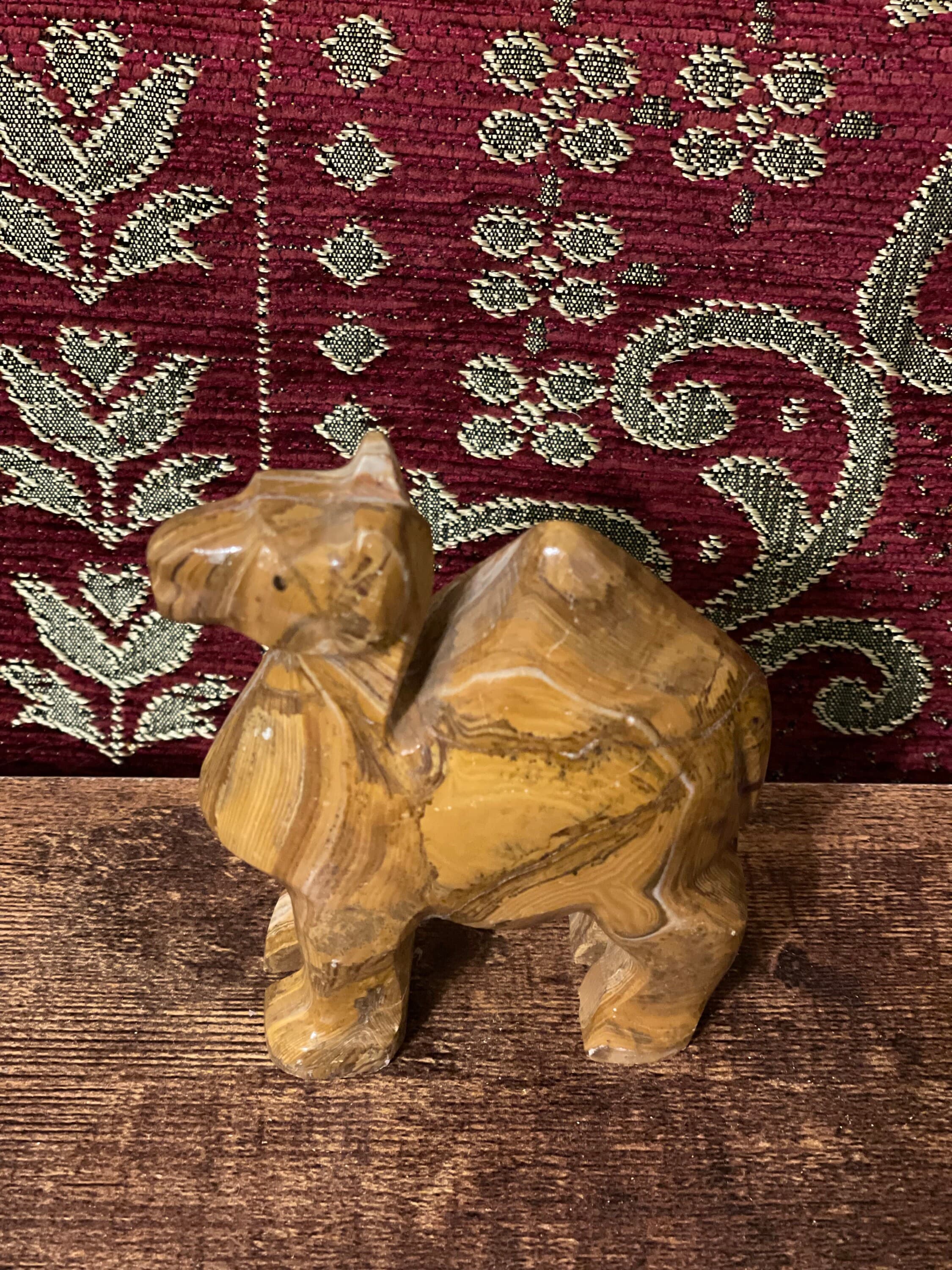 Polished And Carved Stone Camel, Ramadan Decor, Eid Decor
