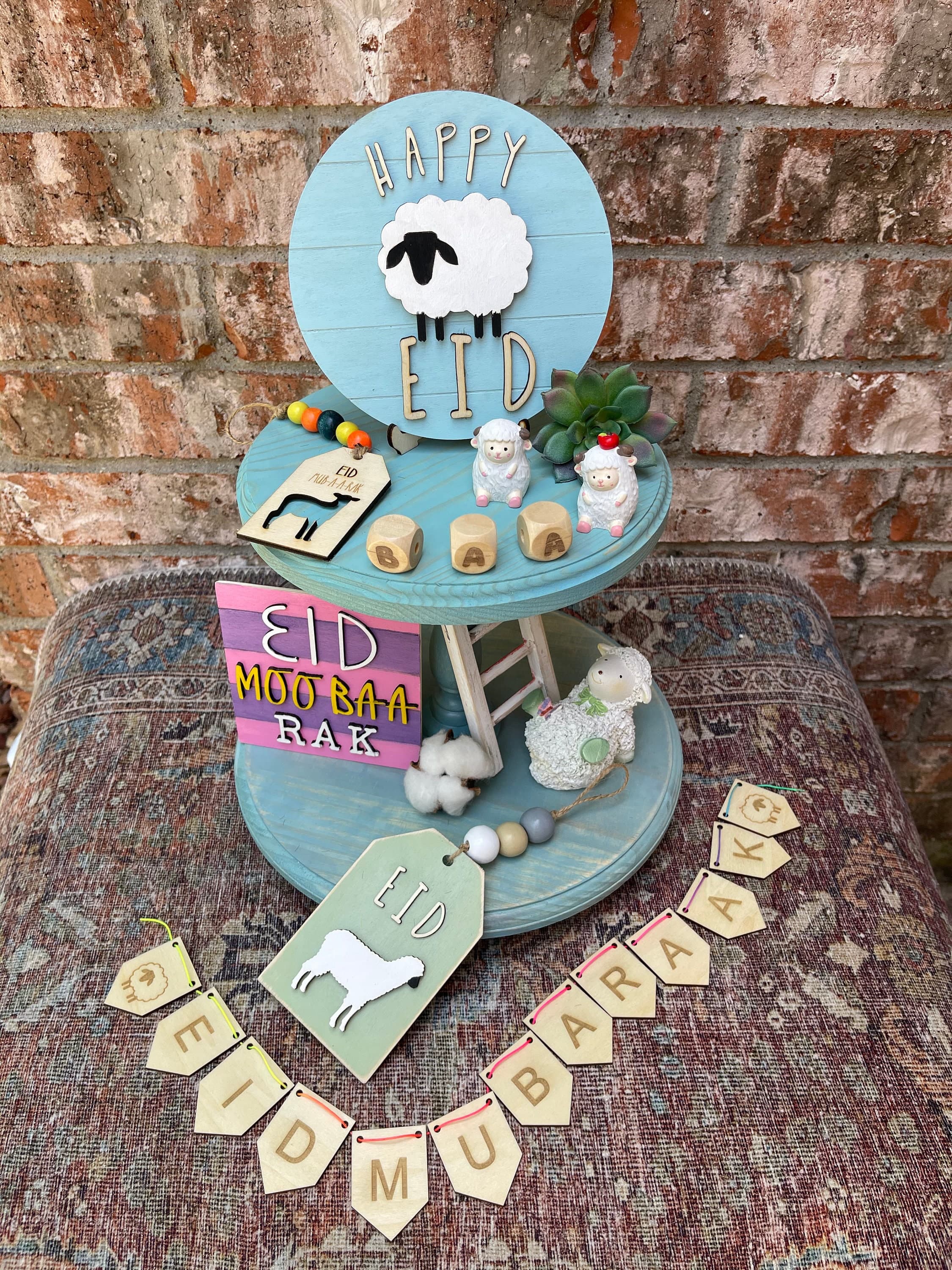 Eid-al-Adha tiered tray decor, Eid Mubarak Decor - image 3