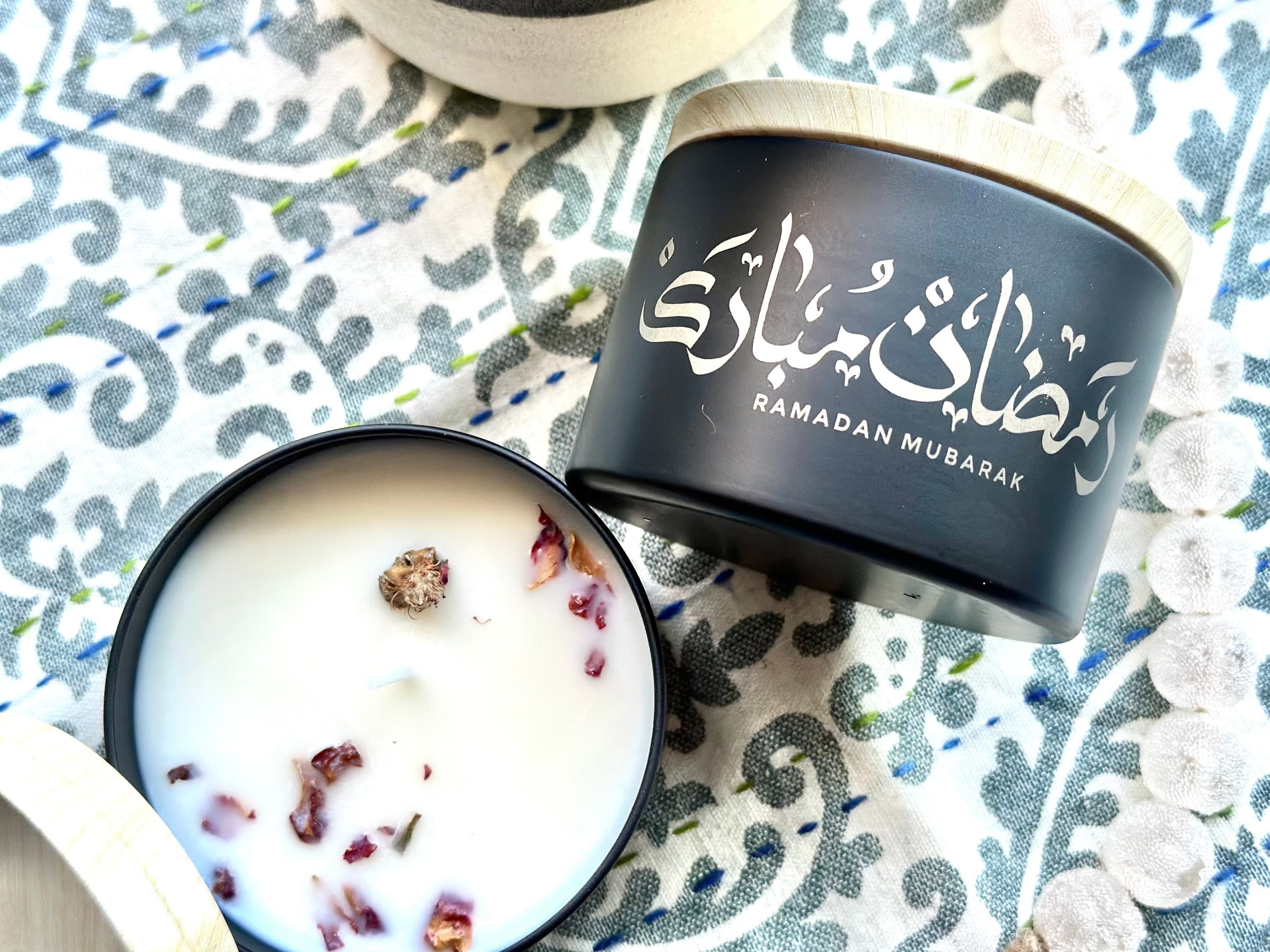 READY TO SHIP Scented Ramadan Candle Ramadan Eid Islamic Decor Gift Eid Candle Decor Gift Basket Wedding Favor