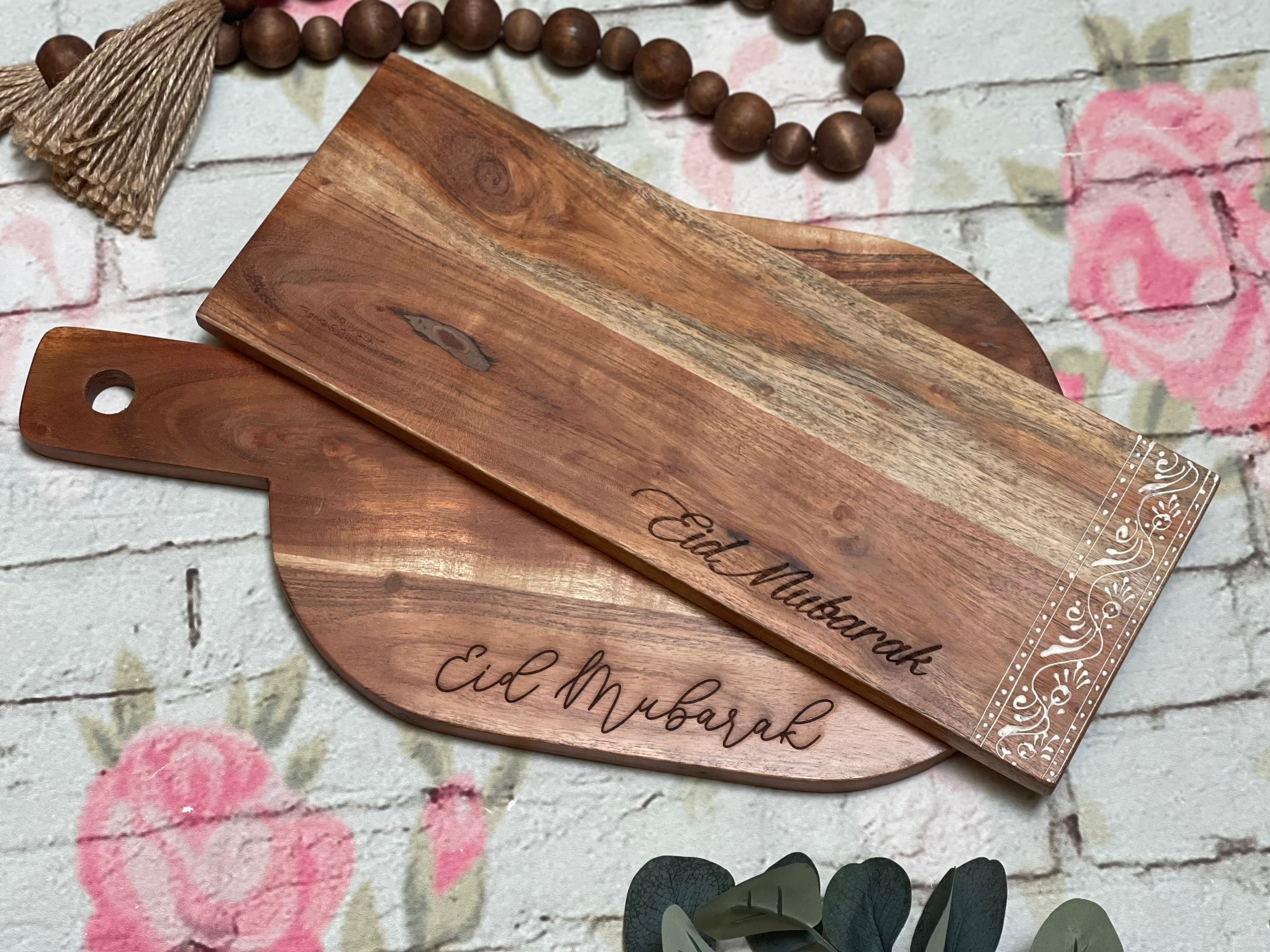 Eid Mubarak Charcuterie Board, Personalized cutting board, Eid Gift, Ramadan Gift, Custom Eid Gift, Cheese Board
