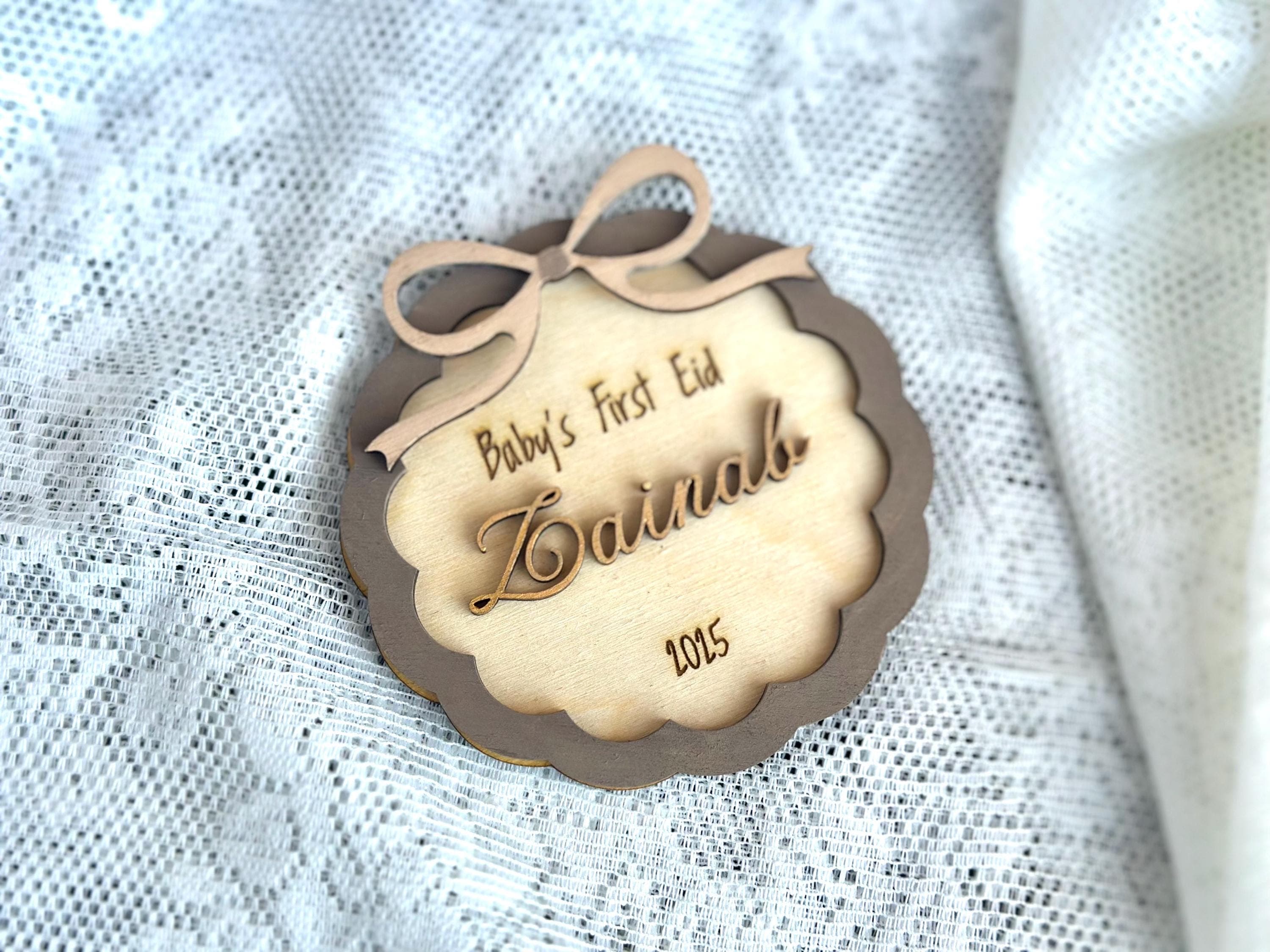 Personalized Baby’s First Eid Tag, Baby Keepsake, My First Ramadan