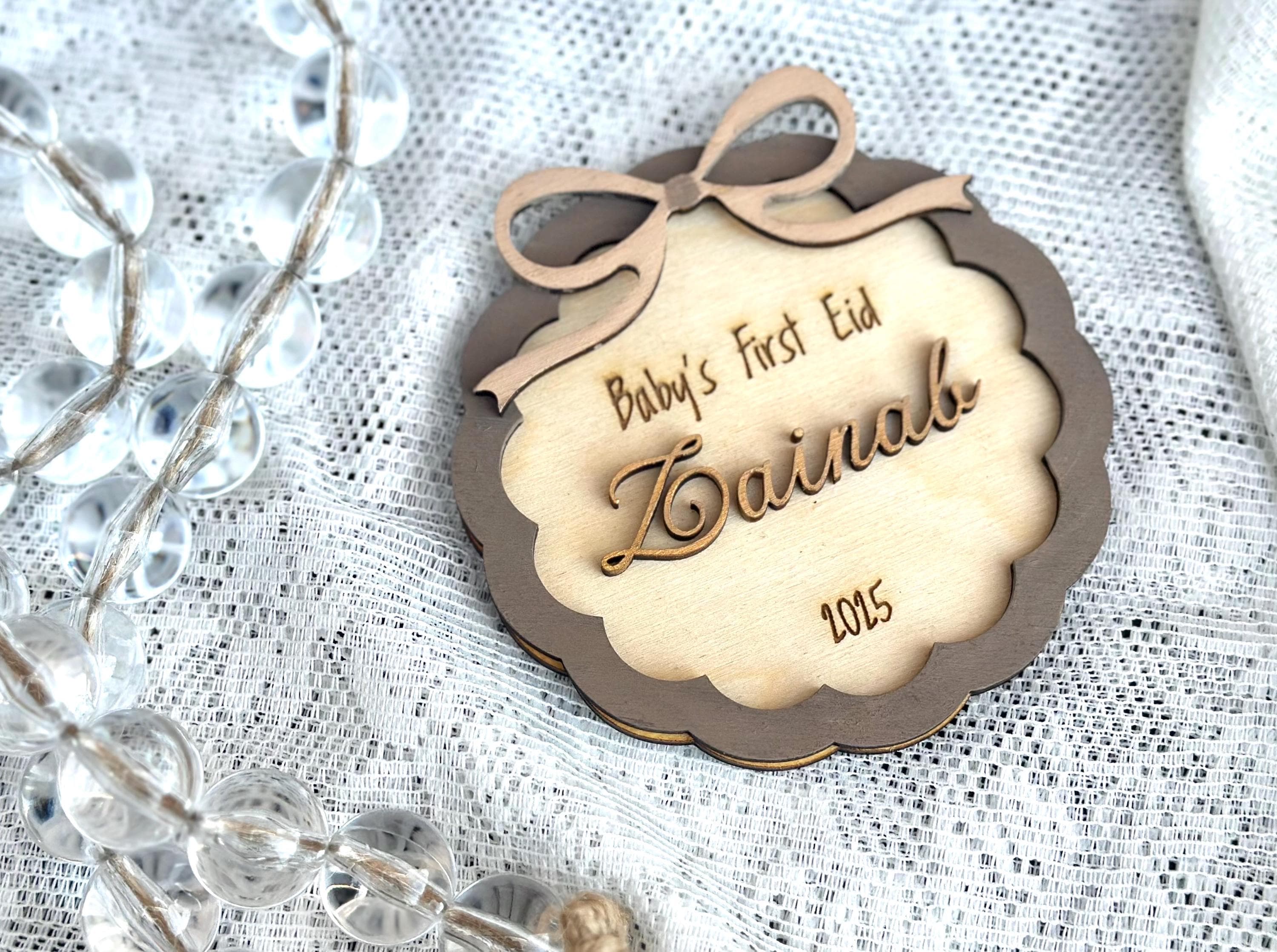 Personalized Baby’s First Eid Tag, Baby Keepsake, My First Ramadan - image 5