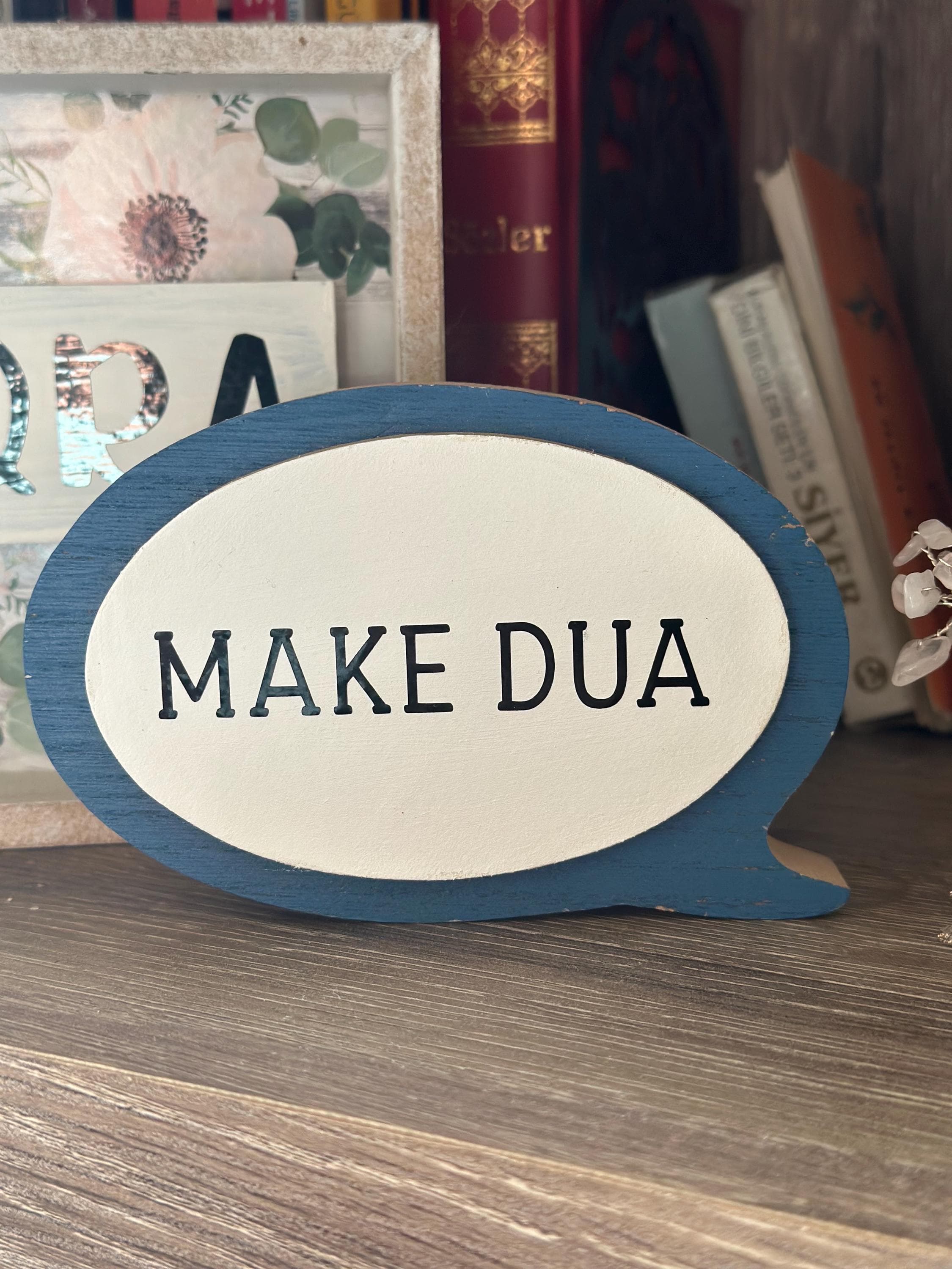 Make Dua Shelf Sitter, Ramadan Islamic Decor, Farmhouse Decor, Islamic Decor, Tiered Tray Decor