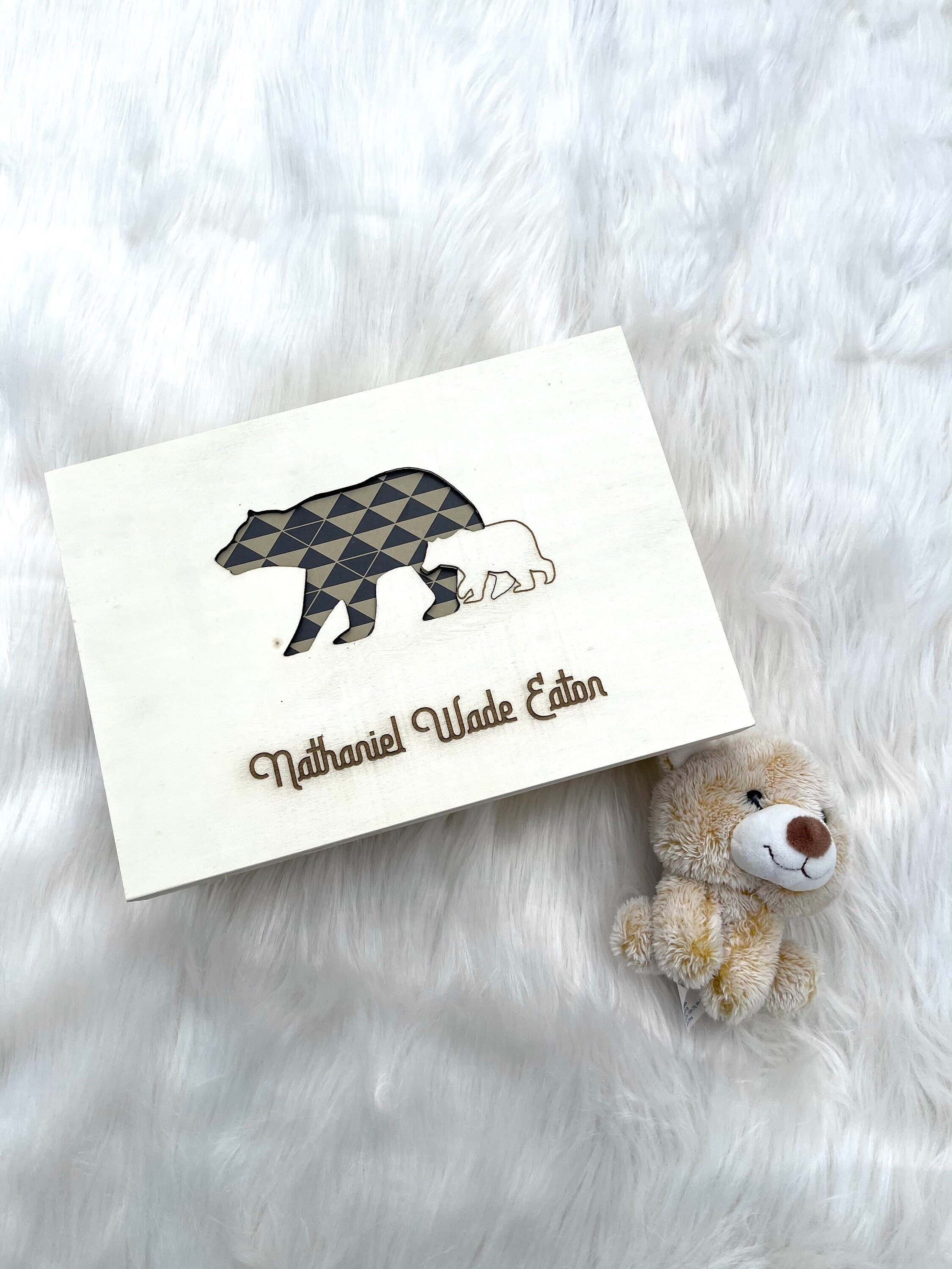 Baby keepsake box, Baby memory box, Custom memory box - image 5