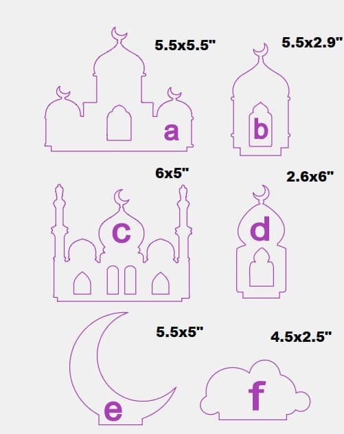 Ramadan Wooden sign, Ramadan decor, Islamic Decor, Eid Decor, Sign, Mosque decor, DIY Craft - image 4
