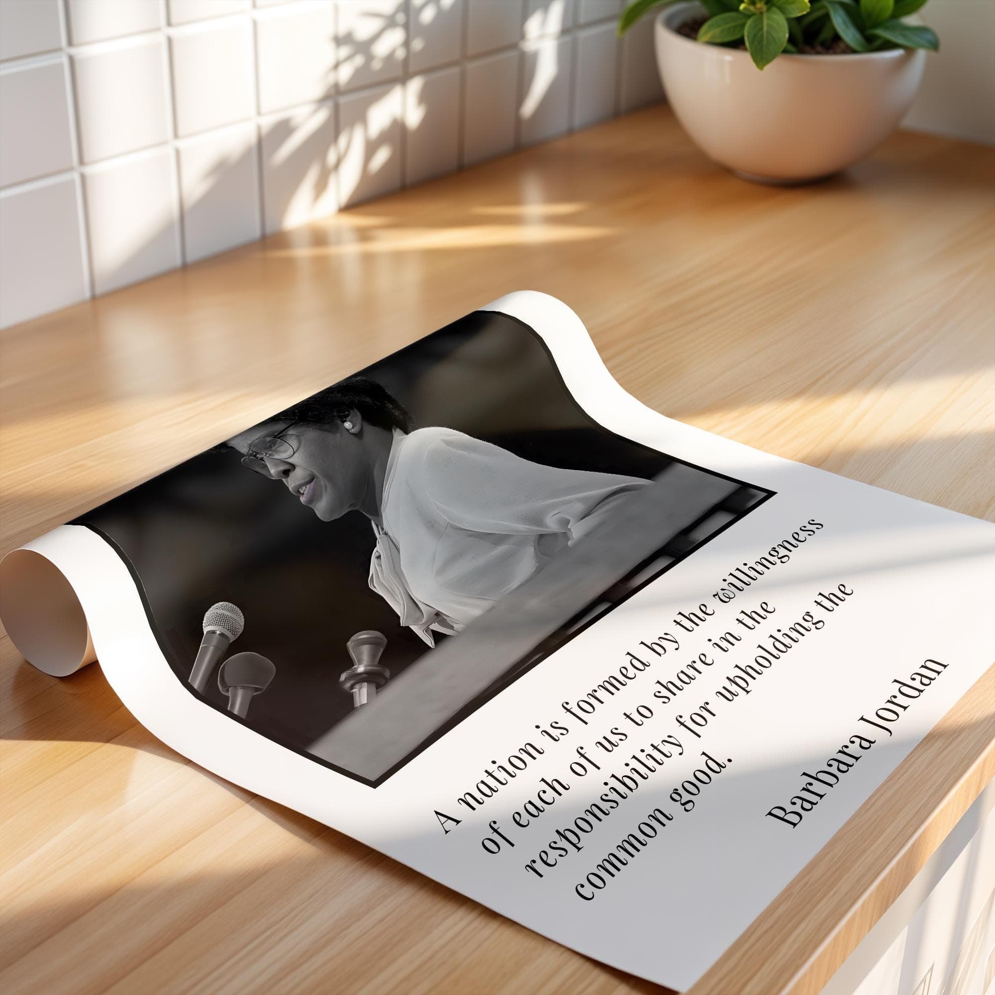 Barbara Jordan Quote Poster – Upholding Common Good, Inspirational Wall Art - image 5