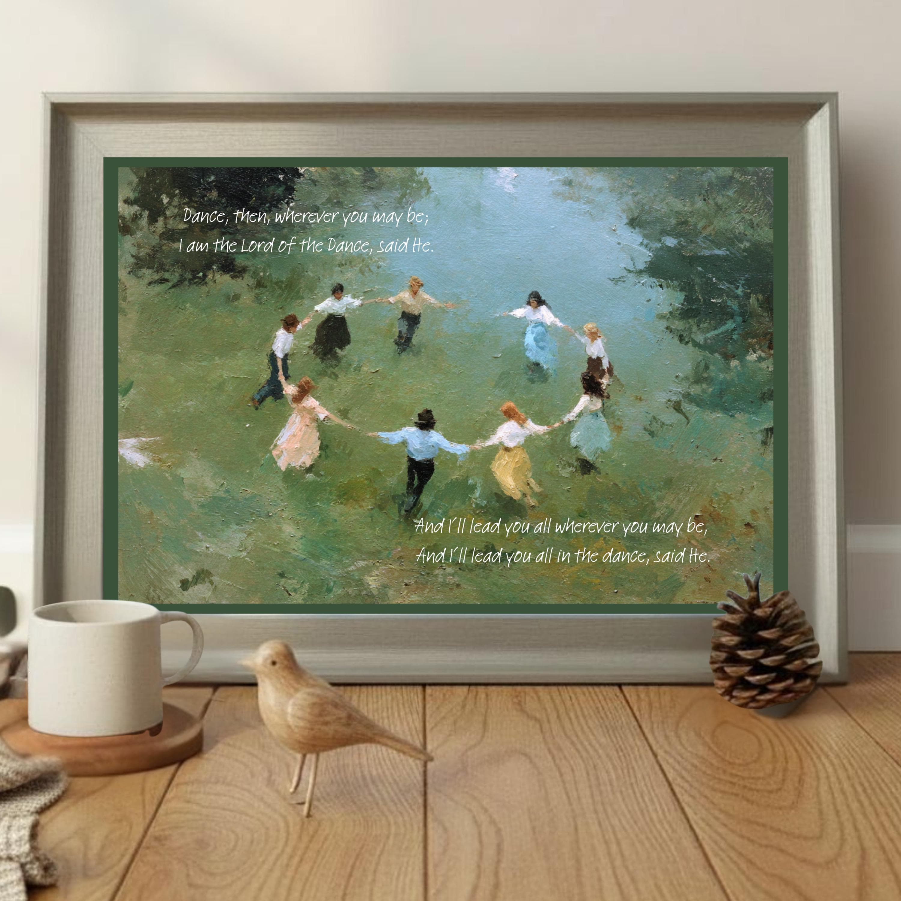 Lord of the Dance Hymn Print • Watercolor Christian Art