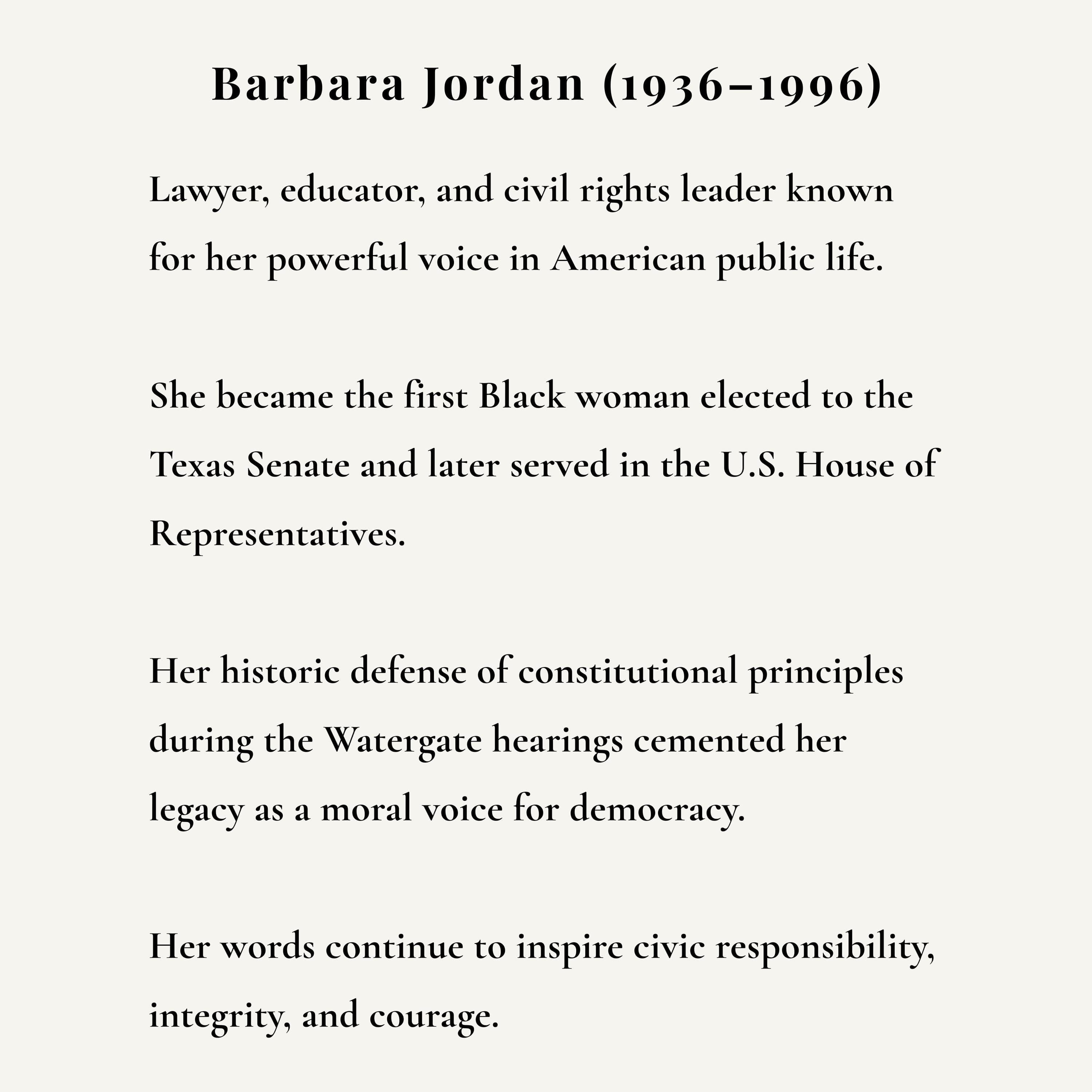 Barbara Jordan Quote Poster – Upholding Common Good, Inspirational Wall Art - image 3