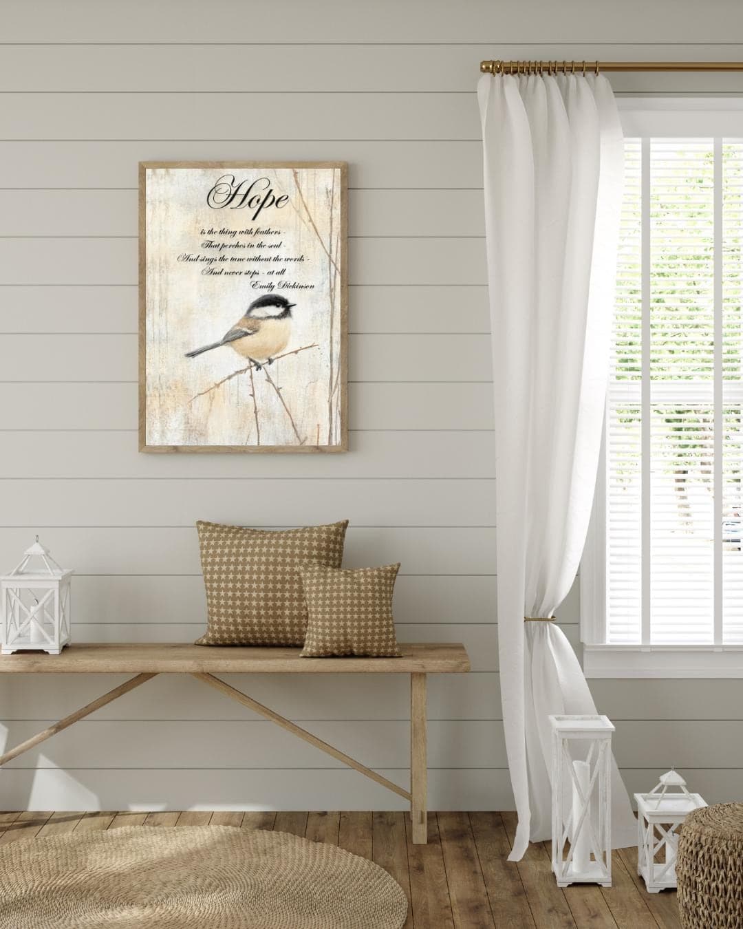 Emily Dickinson Poem Print: British Robin Watercolor Art - image 5