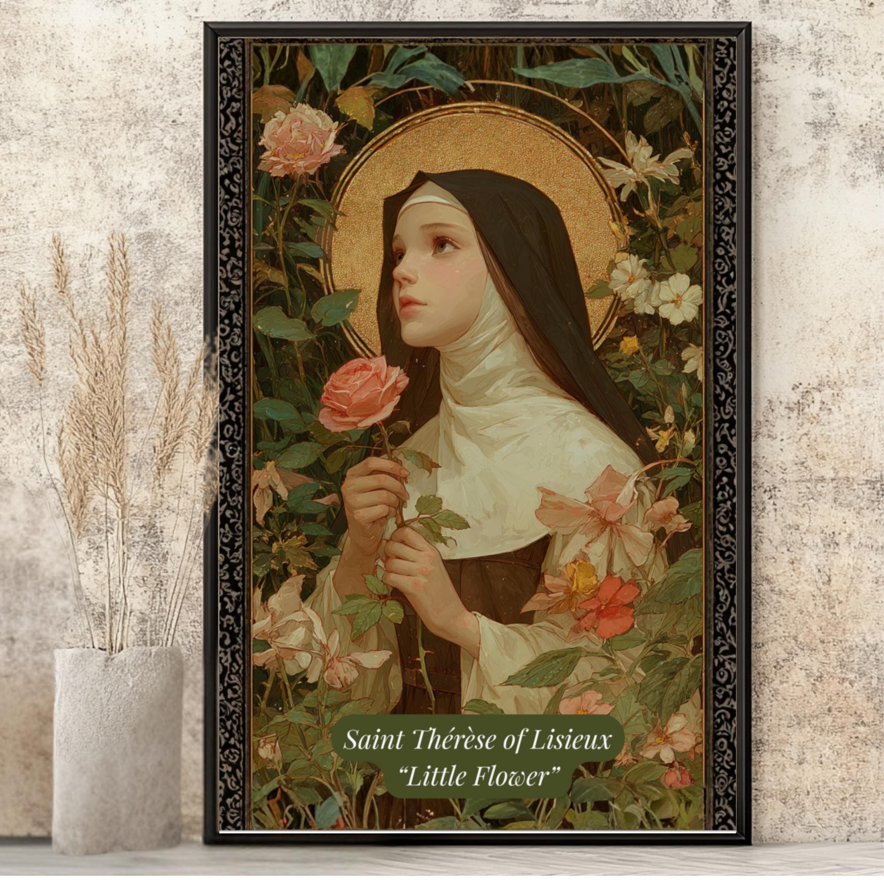 Saint Thérèse of Lisieux Art Print: Catholic Saints Collection