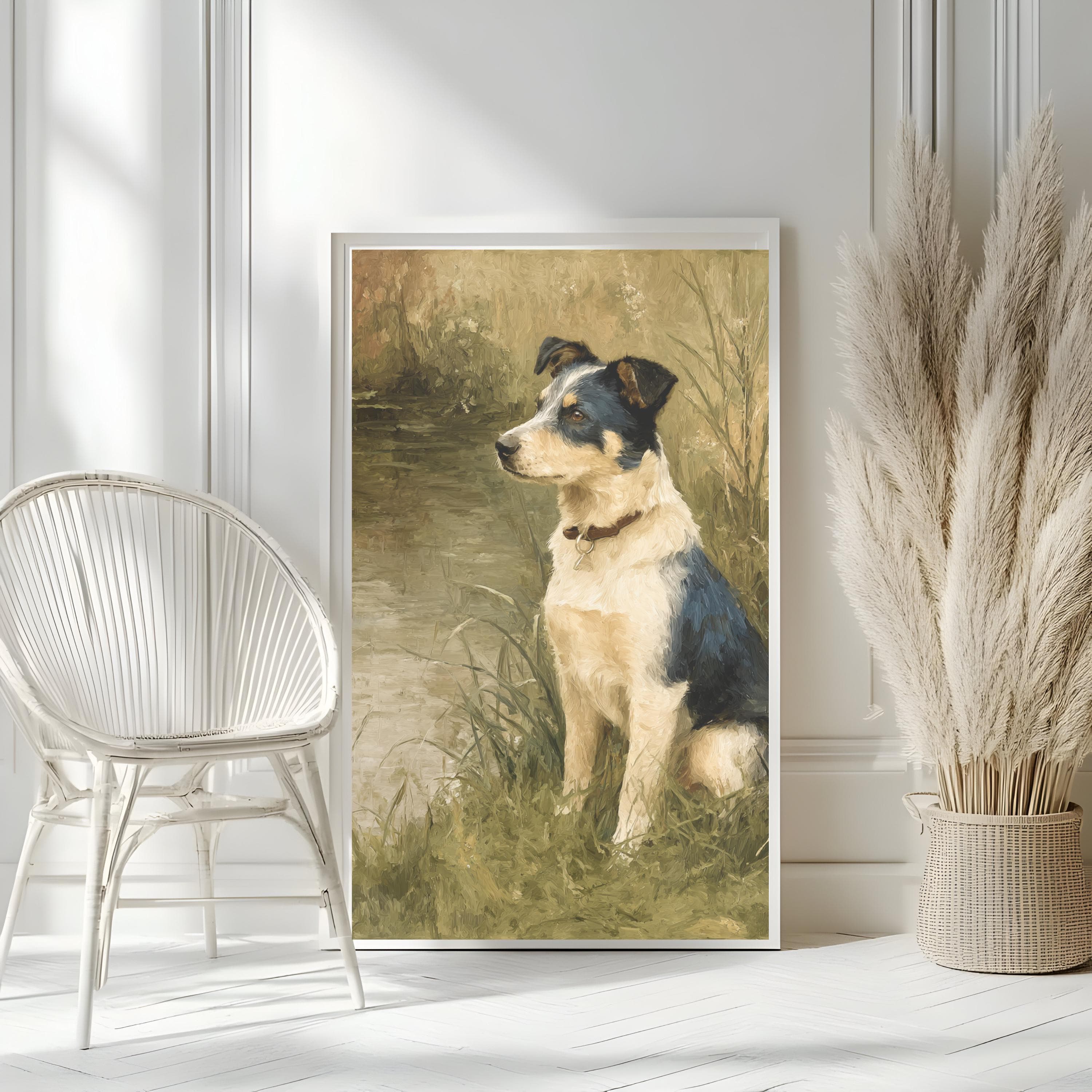 Australian Cattle Dog Print: Impasto Heeler Portrait, Farmhouse Wall Art| Canine Companions Collection - image 3