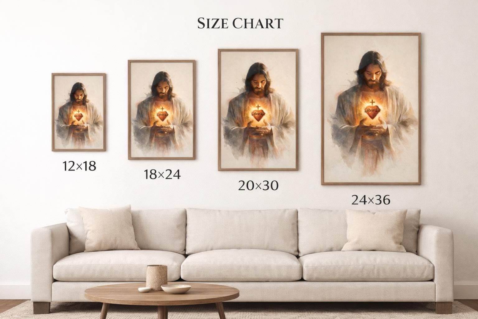 Sacred Heart of Jesus Print | Modern Christian Art - image 5