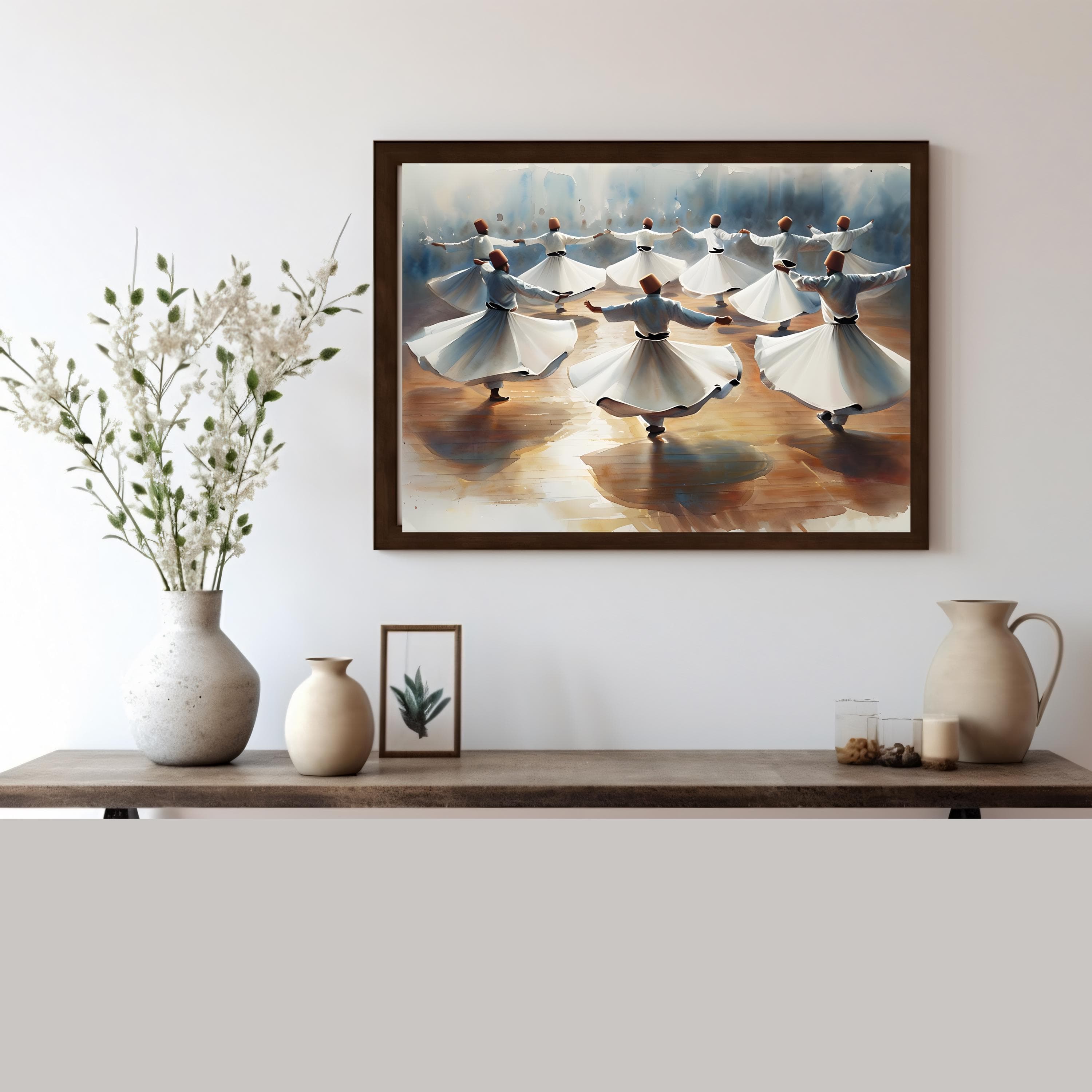 Whirling Dervishes Art Print: Quran Quote, Islamic Home Decor - image 4
