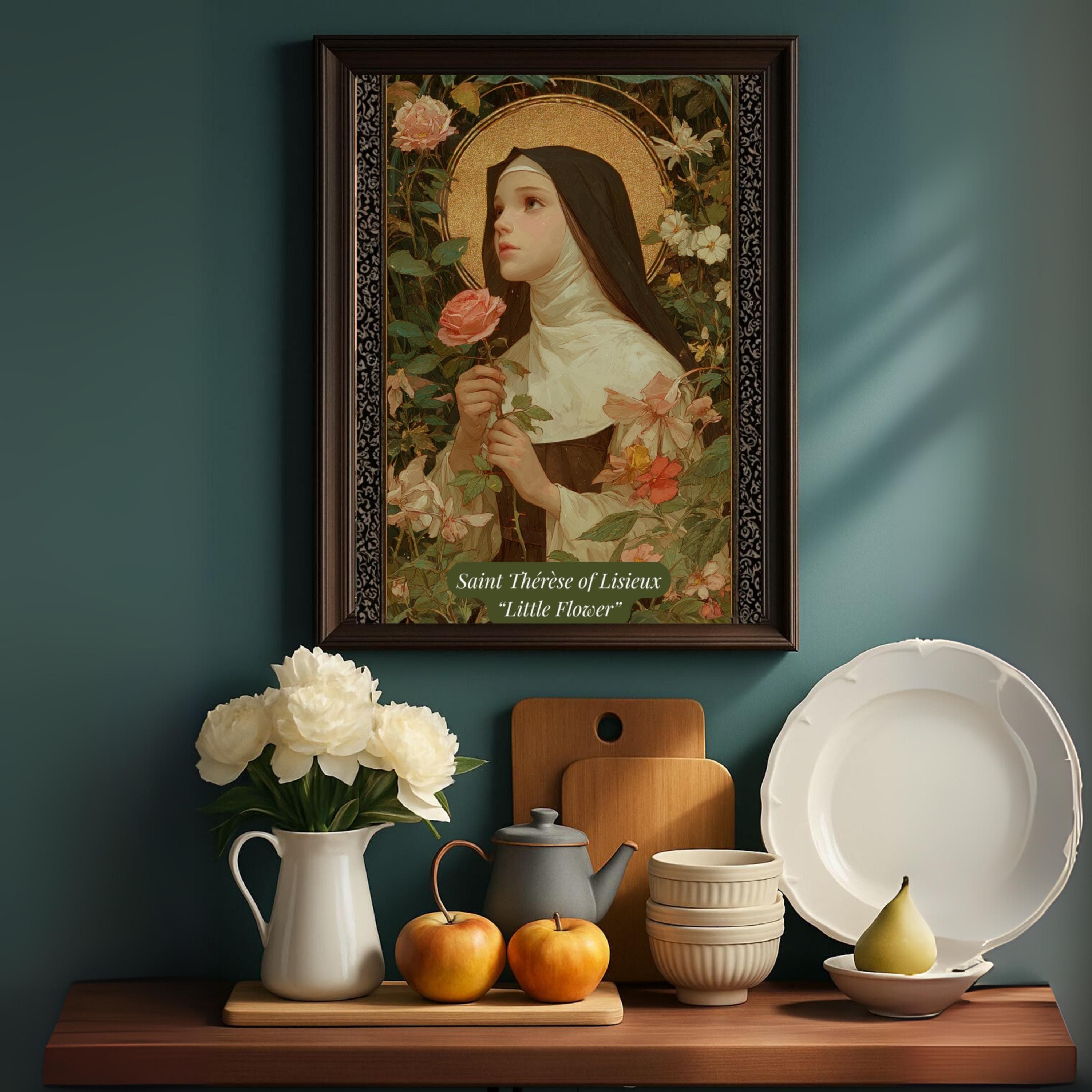Saint Thérèse of Lisieux Art Print: Catholic Saints Collection - image 5