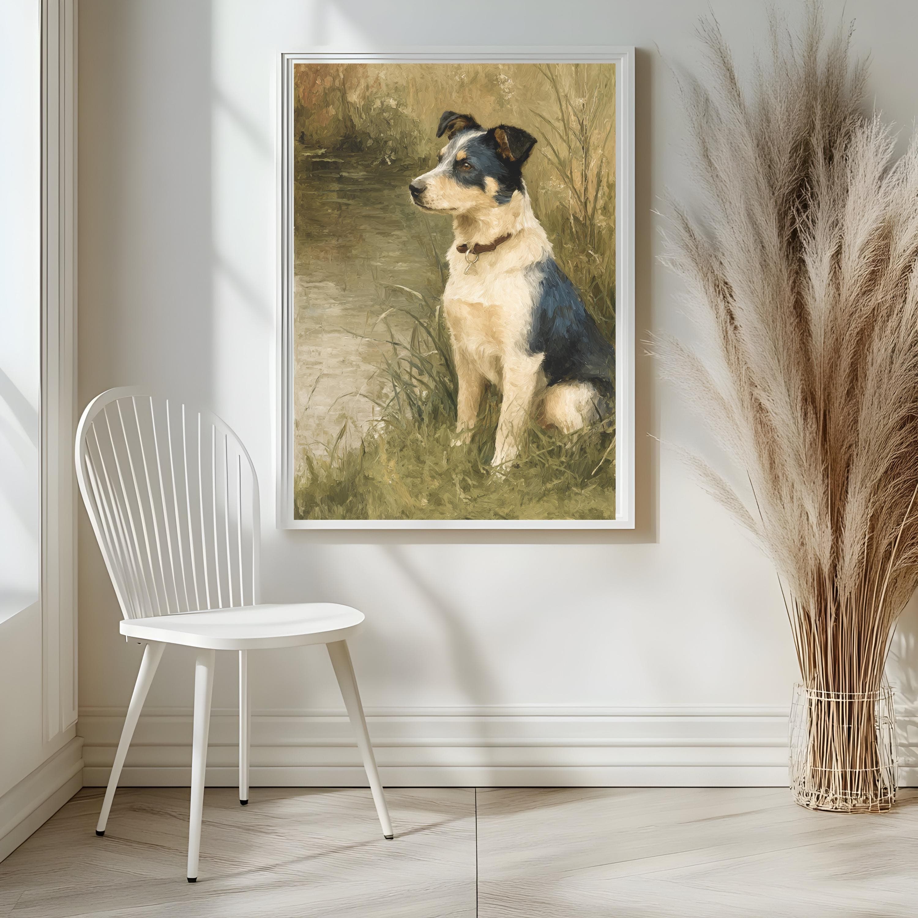 Australian Cattle Dog Print: Impasto Heeler Portrait, Farmhouse Wall Art| Canine Companions Collection - image 4